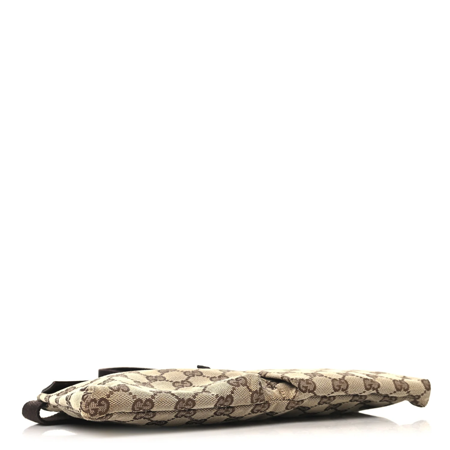 GG Monogram Double Pocket Belt Bag Dark Brown - Image 4