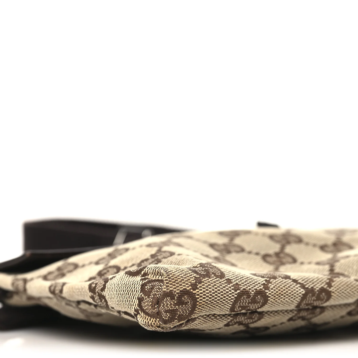 GG Monogram Double Pocket Belt Bag Dark Brown - Image 9