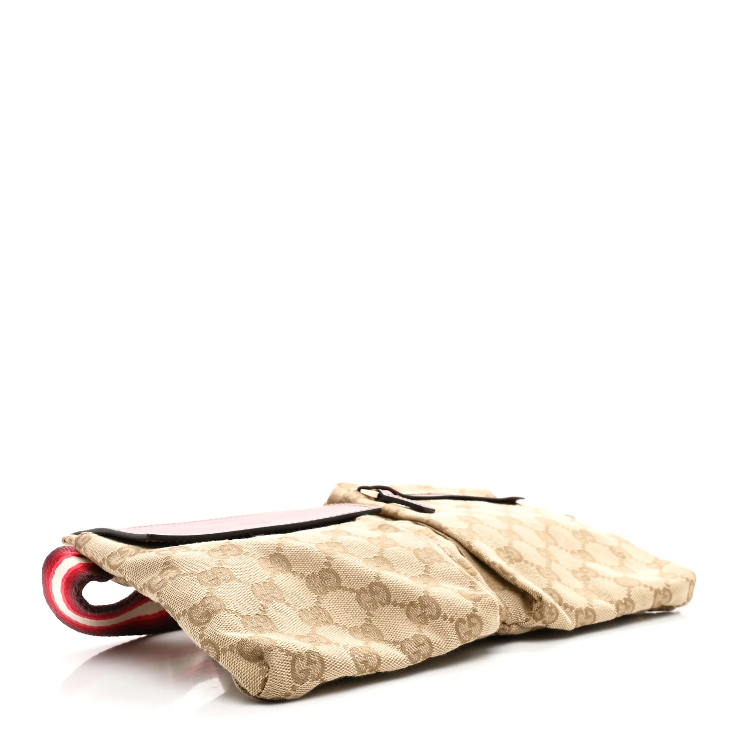 GG Monogram Double Pocket Belt Bag Red - Image 4