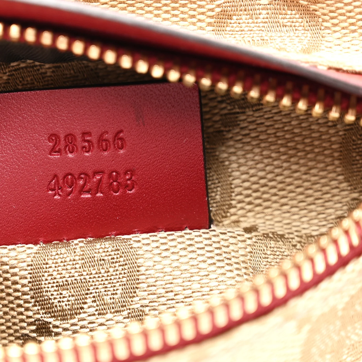 GG Monogram Double Pocket Belt Bag Red - Image 7