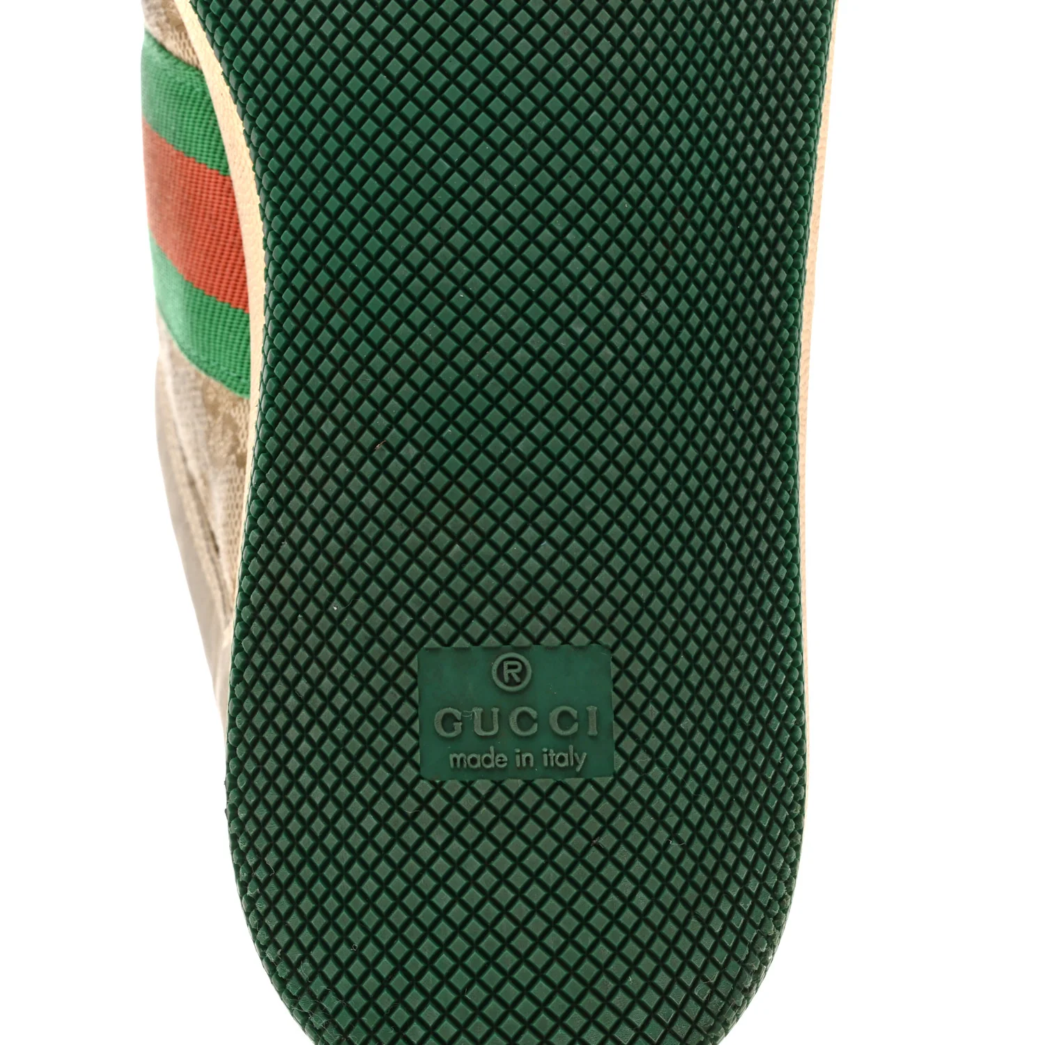 GG Monogram Nubuck Web Womens Screener Sneakers 38 New Sand Dusty Milk Vintage Green - Image 29