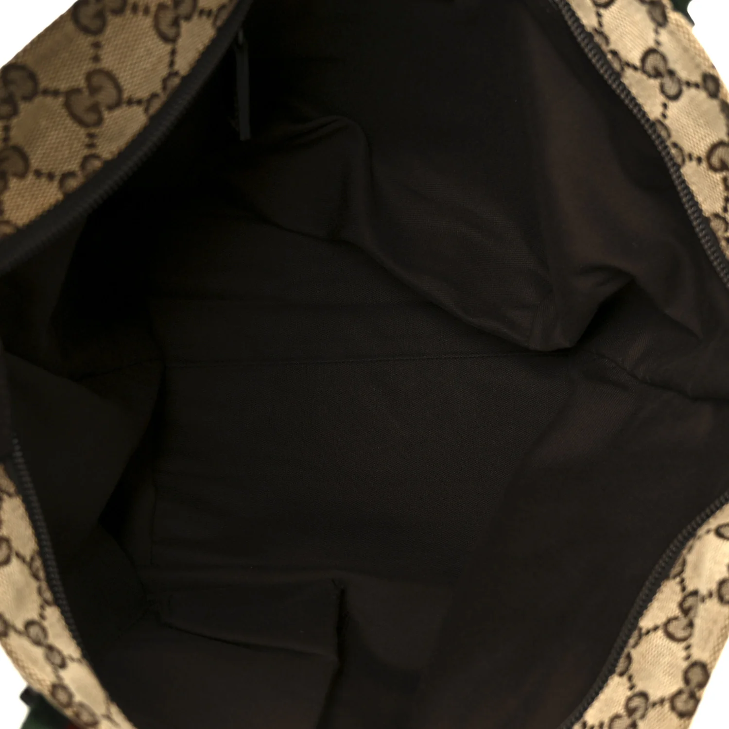 GG Monogram Small Web Handle Bucket Tote Dark Brown - Image 5