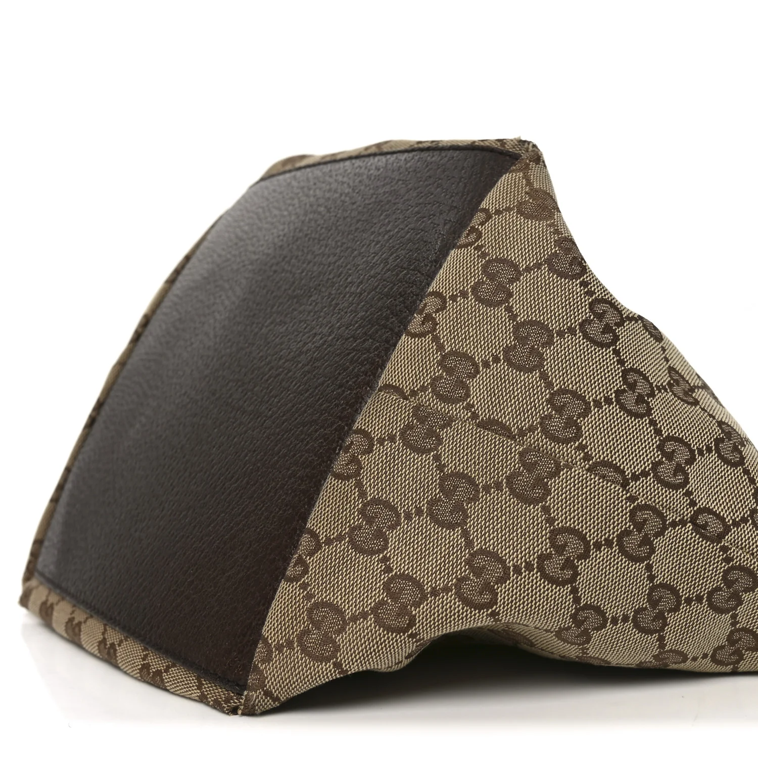 GG Monogram Small Web Handle Bucket Tote Dark Brown - Image 10