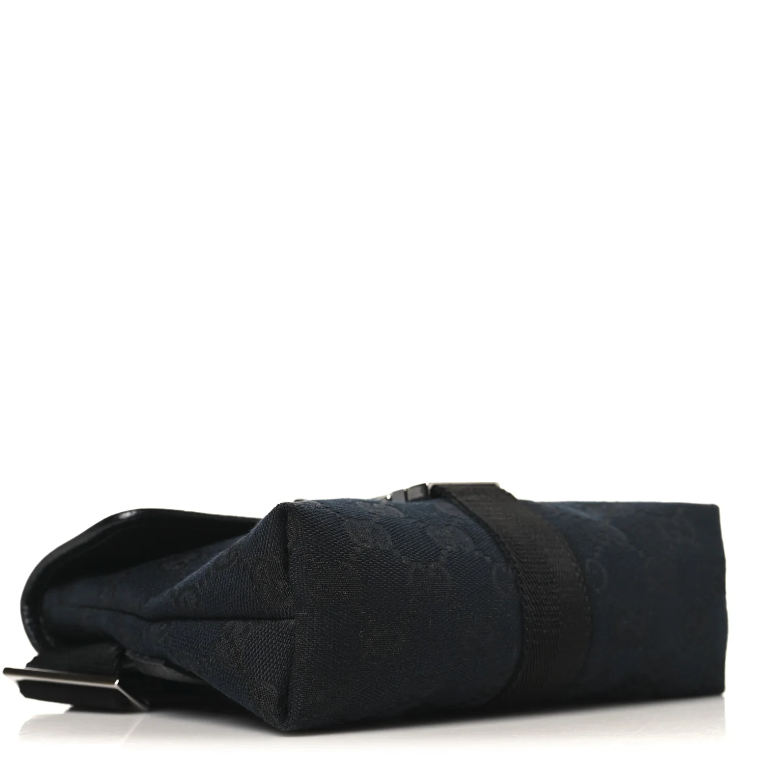 GG Monogram Web Buckle Belt Bag Black - Image 4