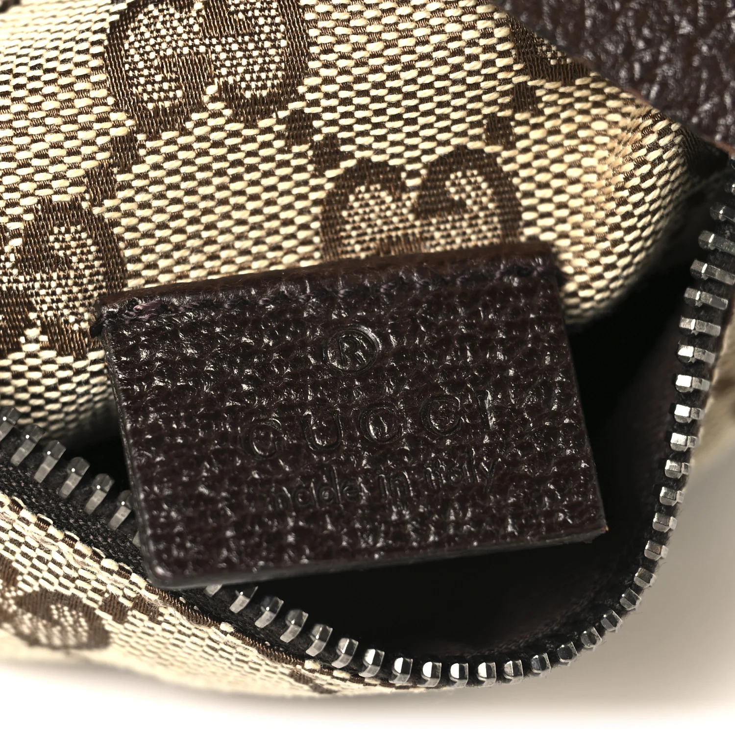 GG Monogram Web Double Pocket Belt Bag Dark Brown - Image 6