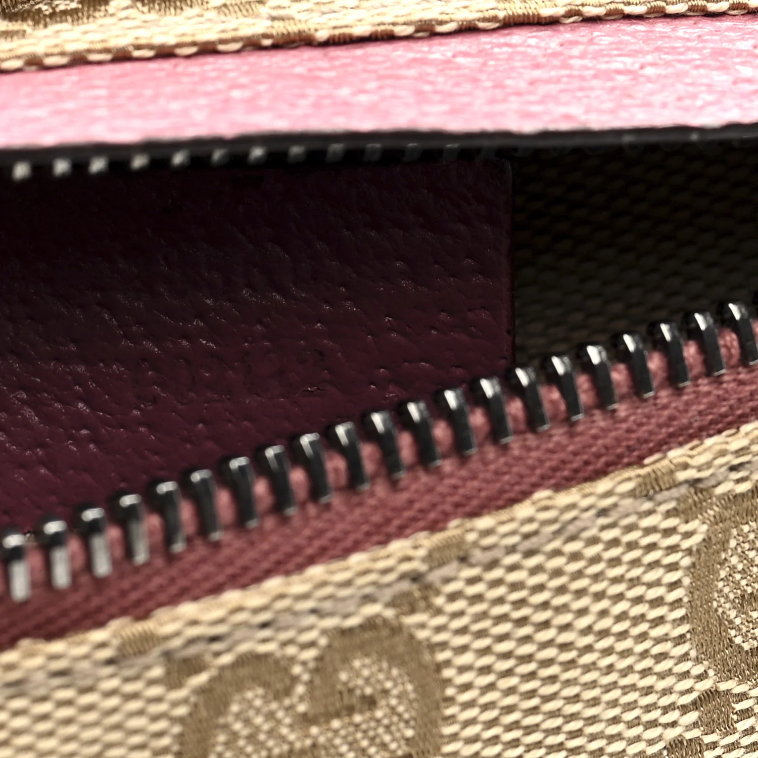 GG Monogram Web Double Pocket Belt Bag Pink - Image 7