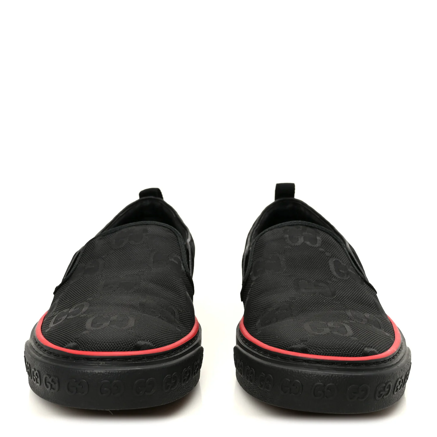 GG Nylon Mens 1977 Tennis Slip On Sneakers 8.5 Black - Image 3
