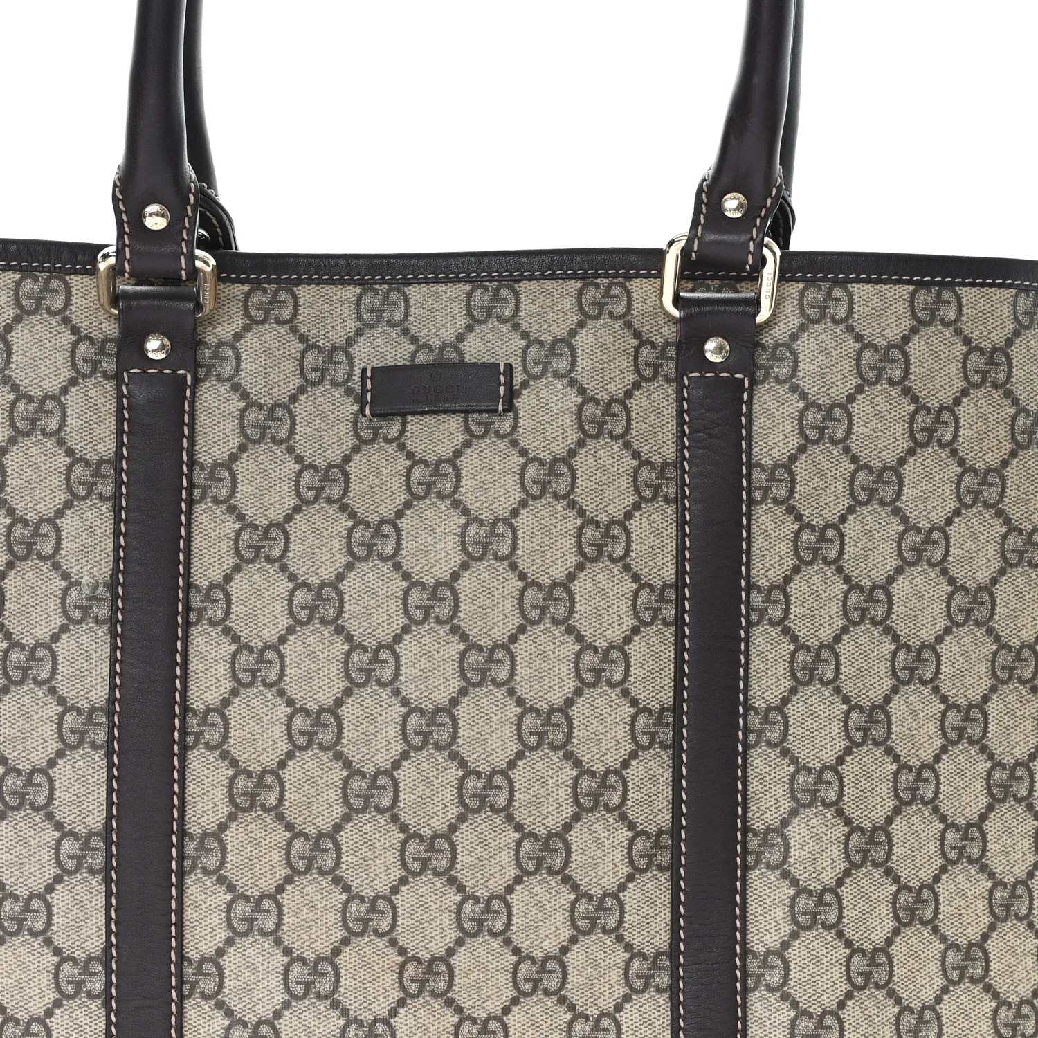 GG Plus Monogram Joy Vertical Tote Dark Brown - Image 8