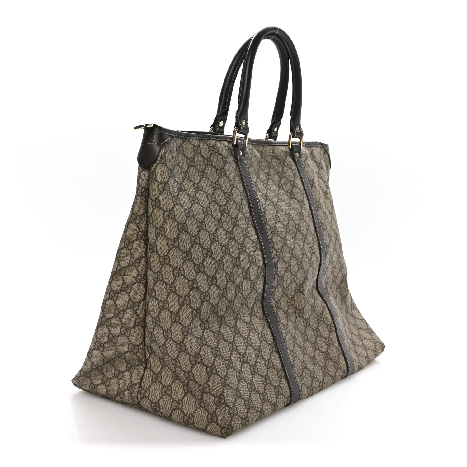 GG Plus Monogram Medium Joy Tote Dark Brown - Image 3