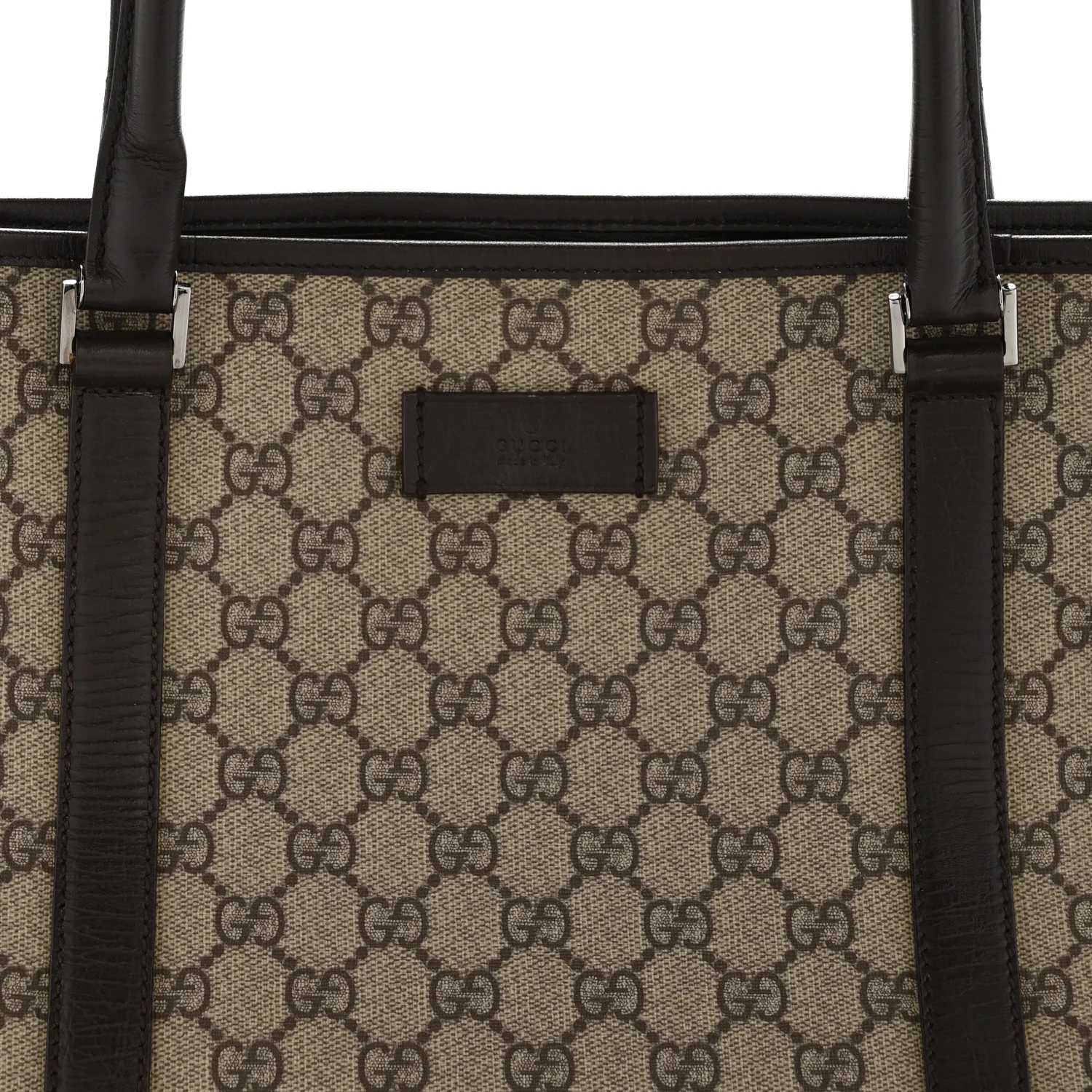GG Plus Monogram Medium Joy Tote Dark Brown - Image 8