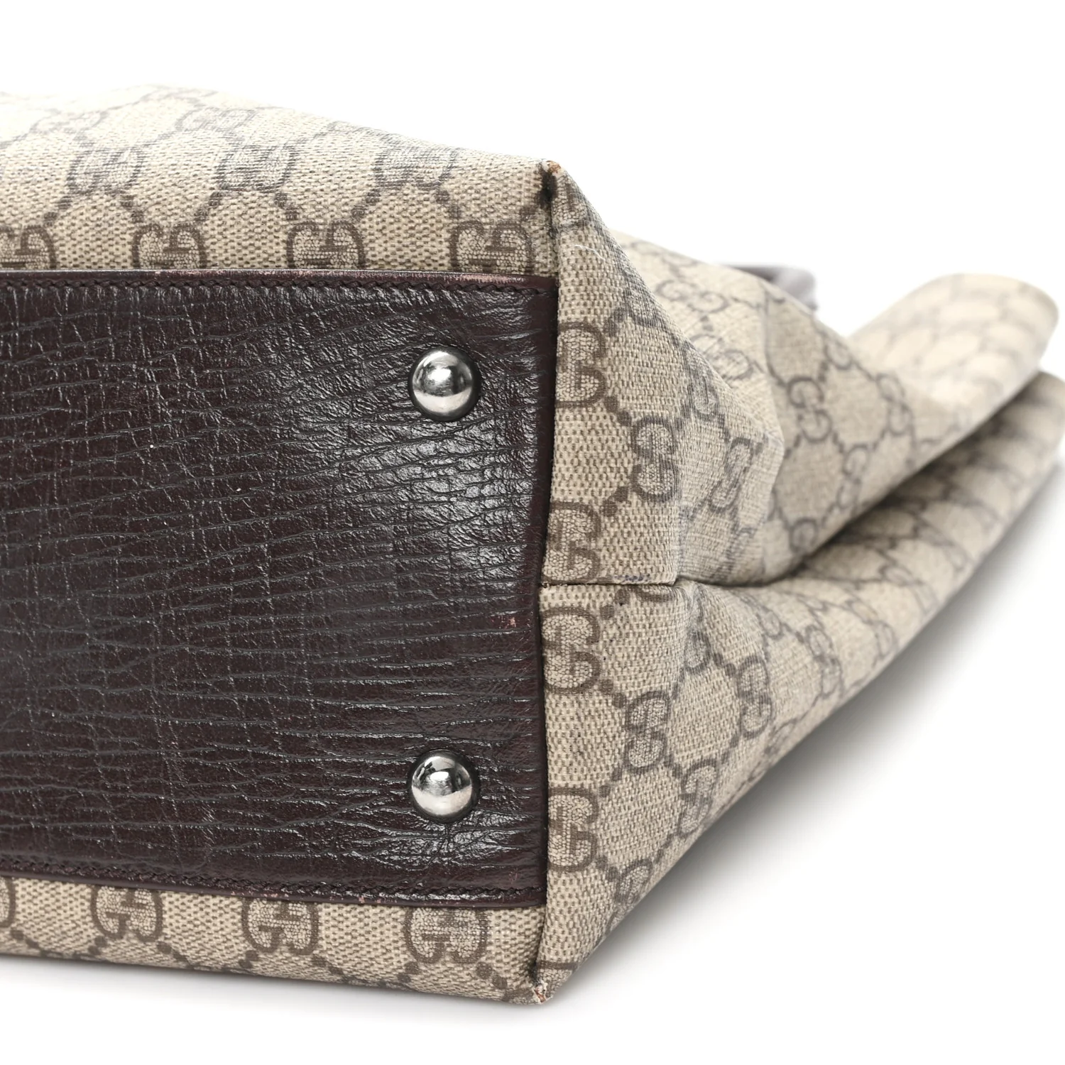 GG Plus Monogram Small Vertical Tote Dark Brown - Image 10