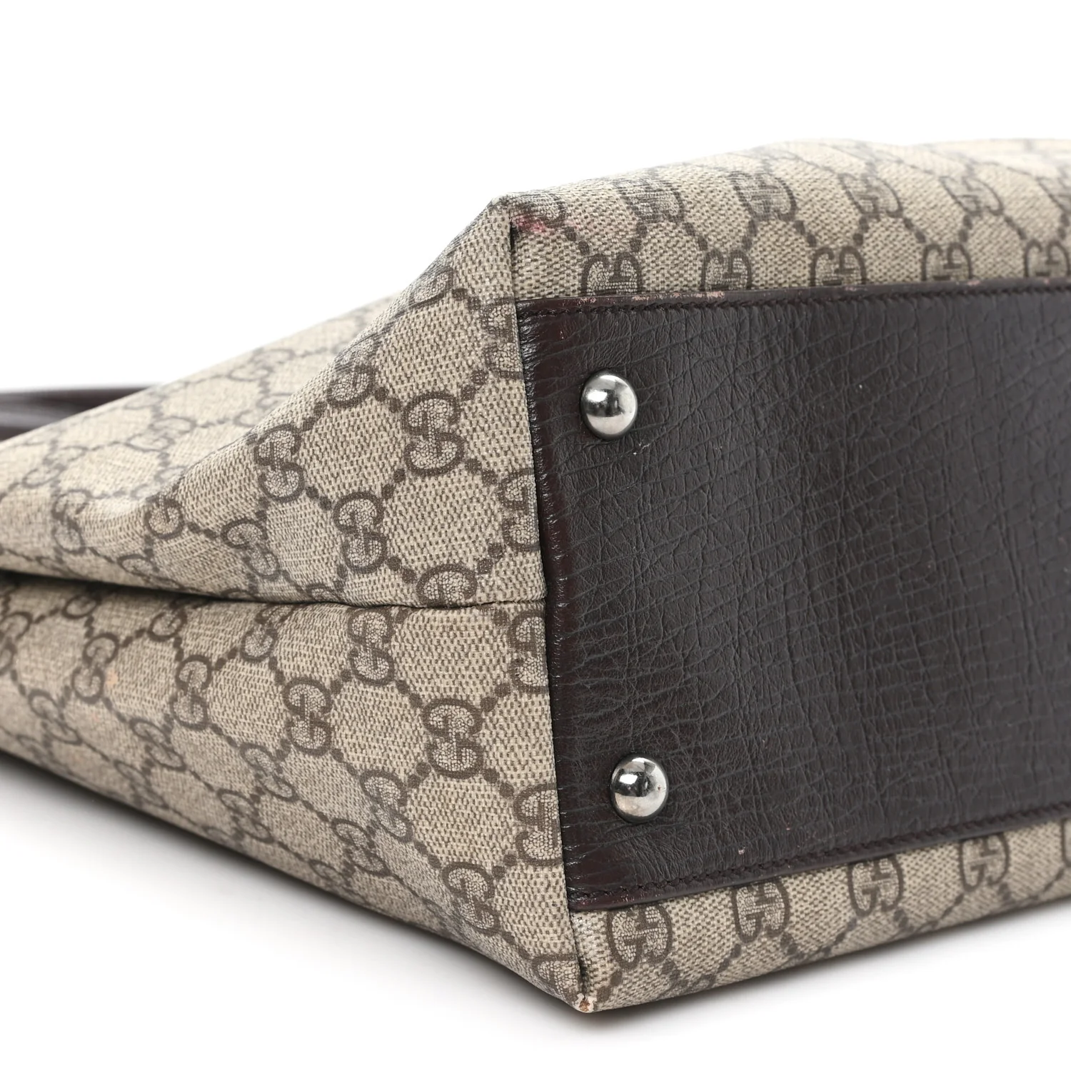 GG Plus Monogram Small Vertical Tote Dark Brown - Image 9