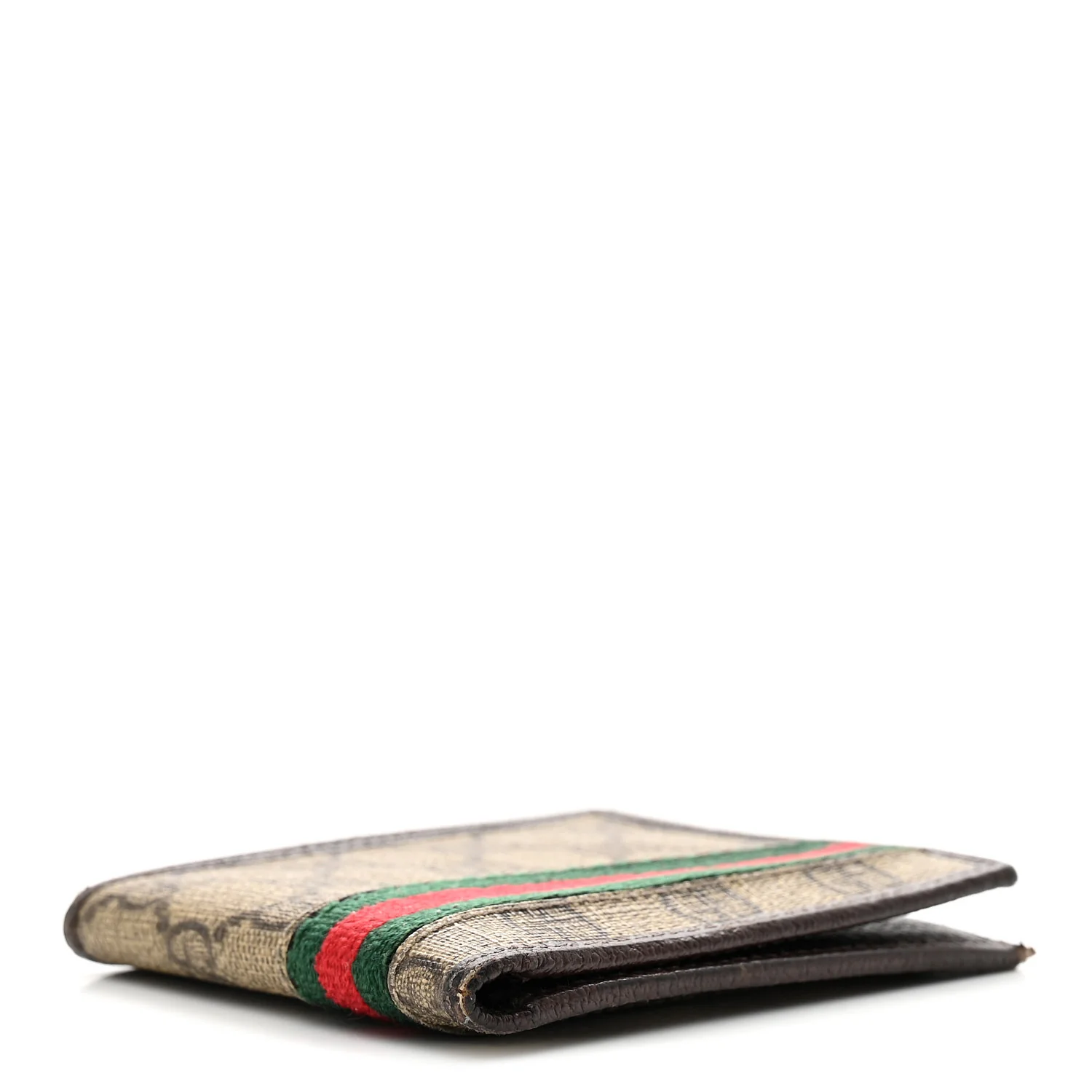 GG Plus Monogram Web Bi-Fold Wallet Dark Brown - Image 4