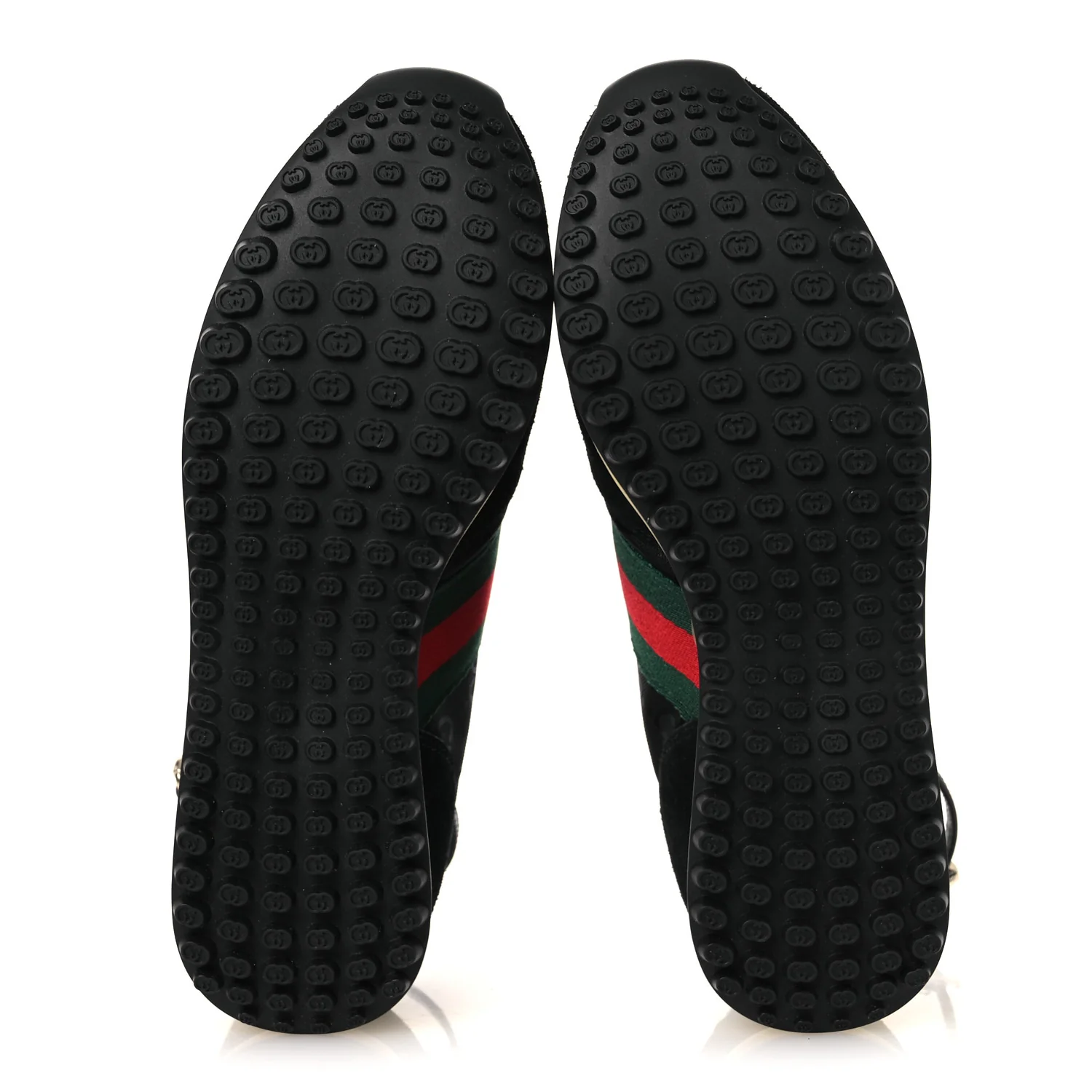 GG Suede Monogram Web Re-Motion Sneakers 38 Black - Image 7