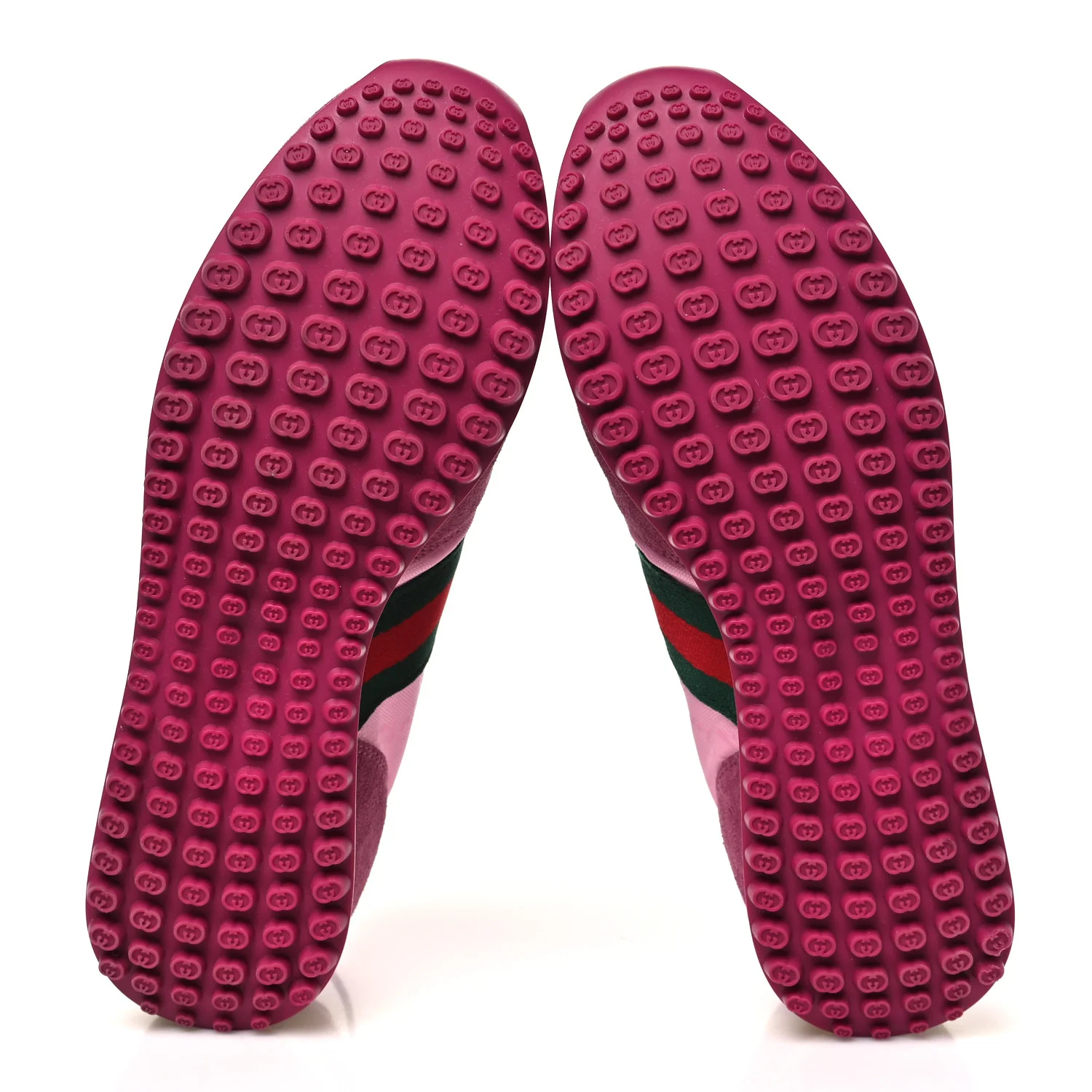 GG Suede Monogram Web Re-Motion Sneakers 39 Dark Pink - Image 6