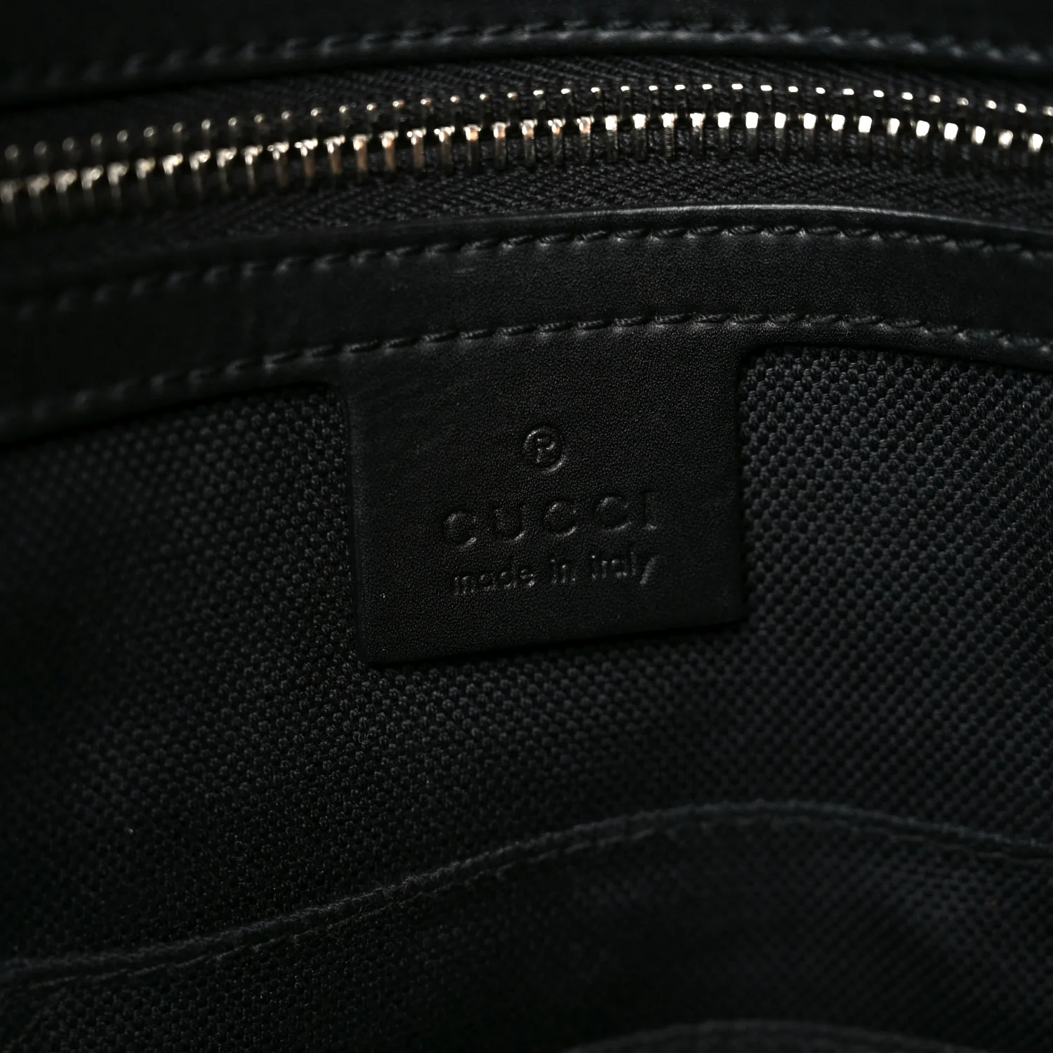 GG Supreme Monogram Appia Calfskin Web Briefcase Black - Image 6
