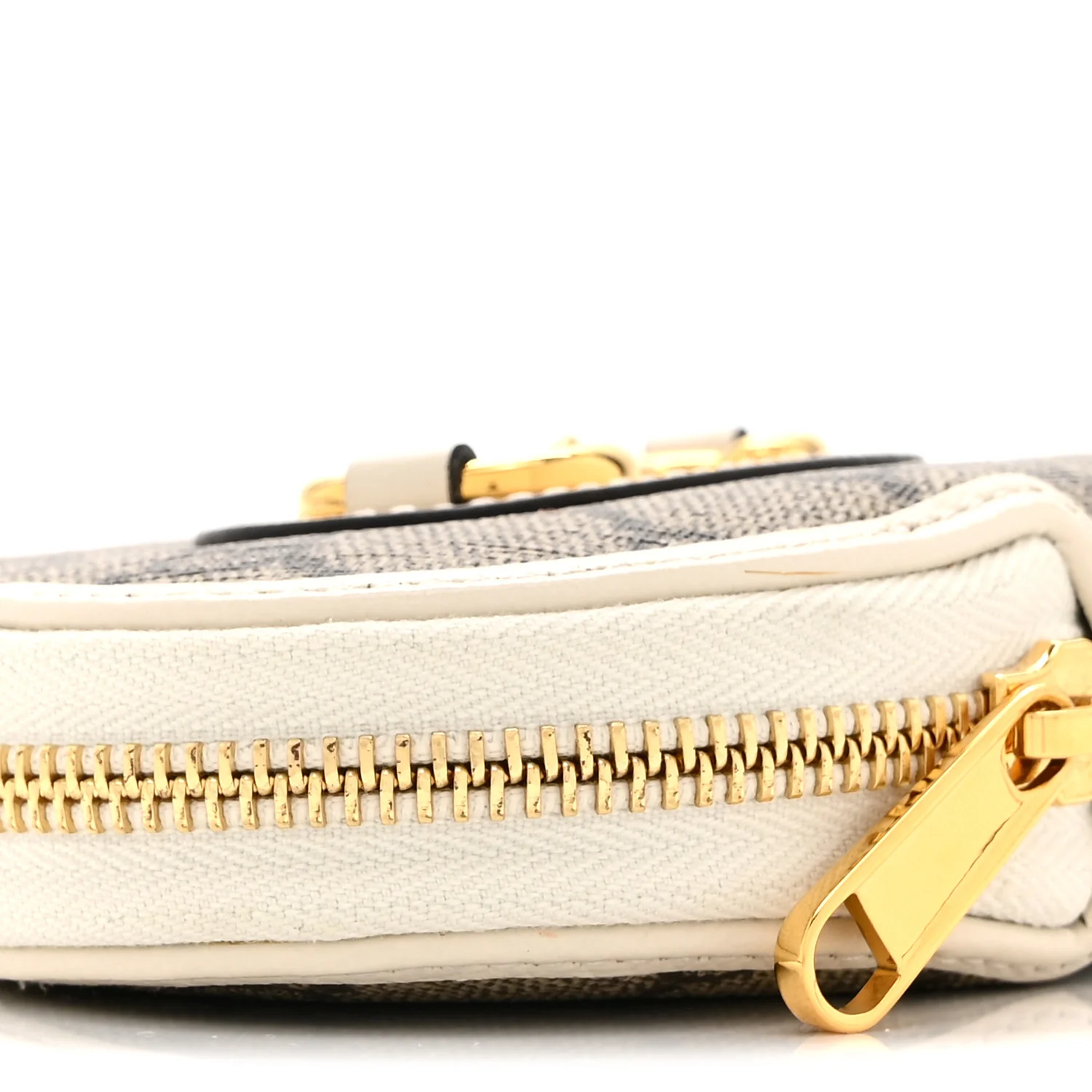 GG Supreme Monogram Azalea Calfskin Horsebit 1955 Coin Case Beige Mystic White - Image 8