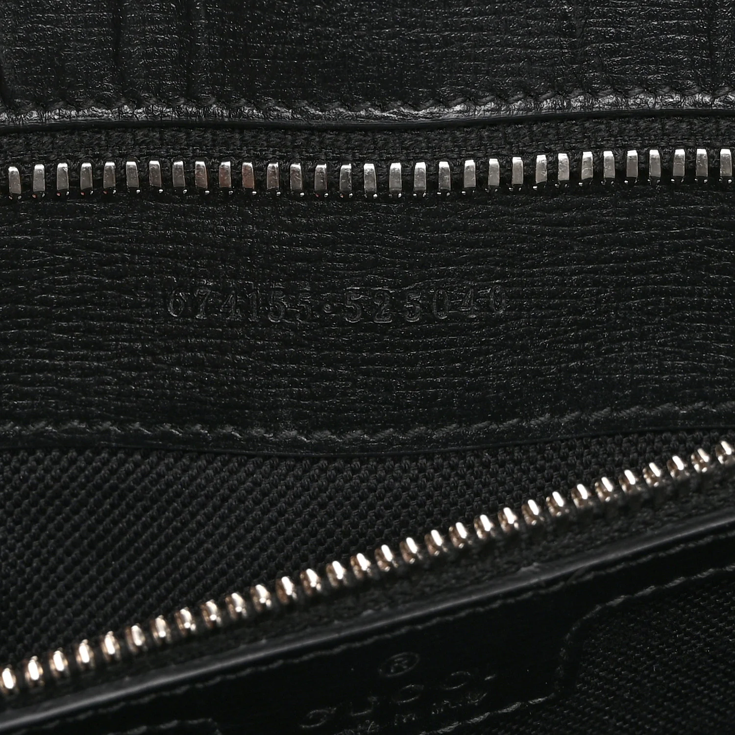 GG Supreme Monogram Azalea Calfskin Medium Retro Interlocking G Vertical Tote Bag Black - Image 7