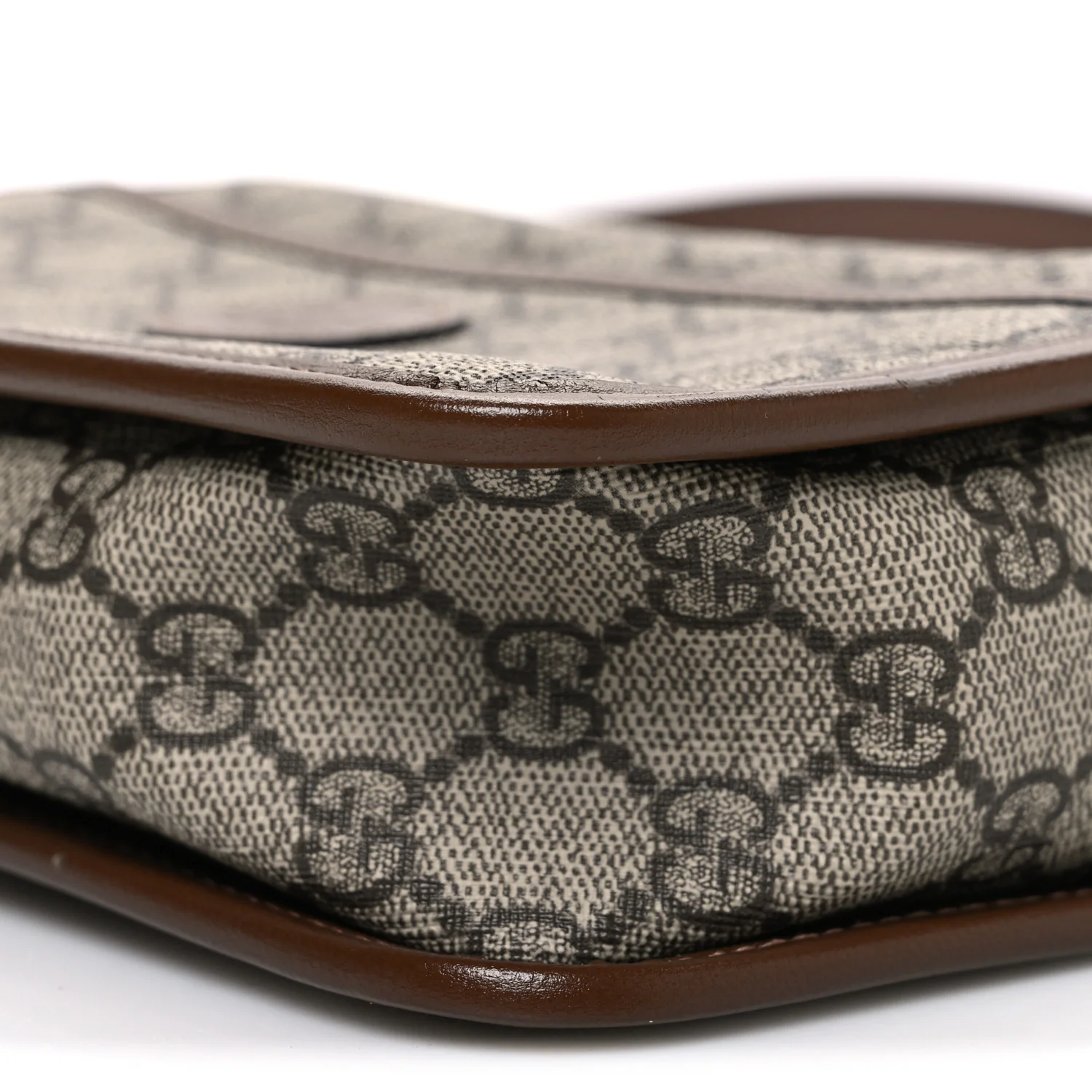 GG Supreme Monogram Azalea Calfskin Mini Retro Interlocking G Shoulder Bag Beige Ebony Brown Sugar - Image 10