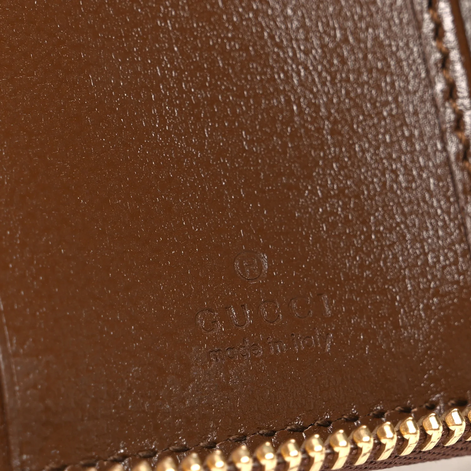 GG Supreme Monogram Azalea Calfskin Retro Interlocking G Compact Wallet Beige Ebony Brown Sugar - Image 6