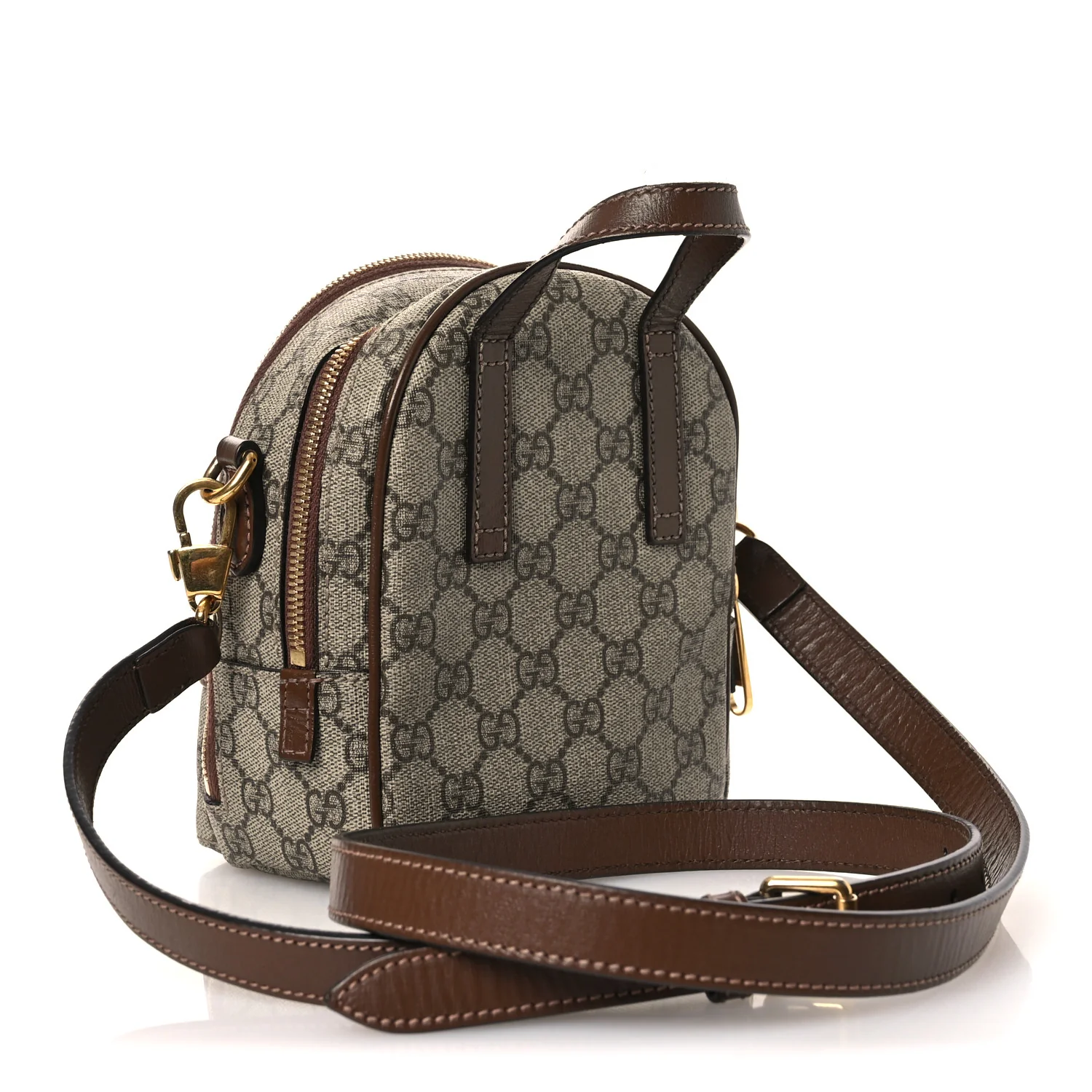 GG Supreme Monogram Azalea Calfskin Retro Interlocking G Multi-Function Bag Beige Ebony Brown Sugar - Image 2