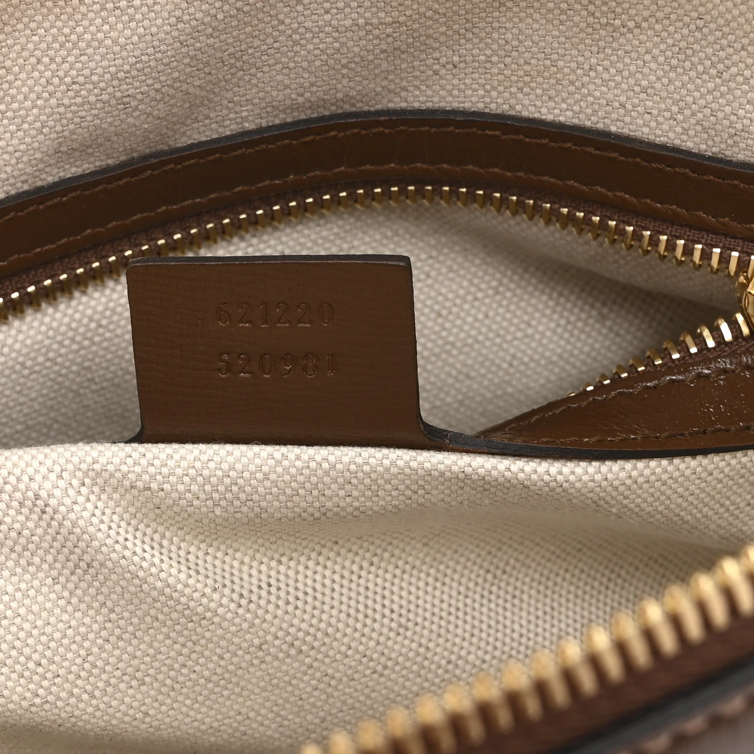 GG Supreme Monogram Azalea Calfskin Small Horsebit 1955 Top Handle Bag Beige Ebony Brown Sugar - Image 7
