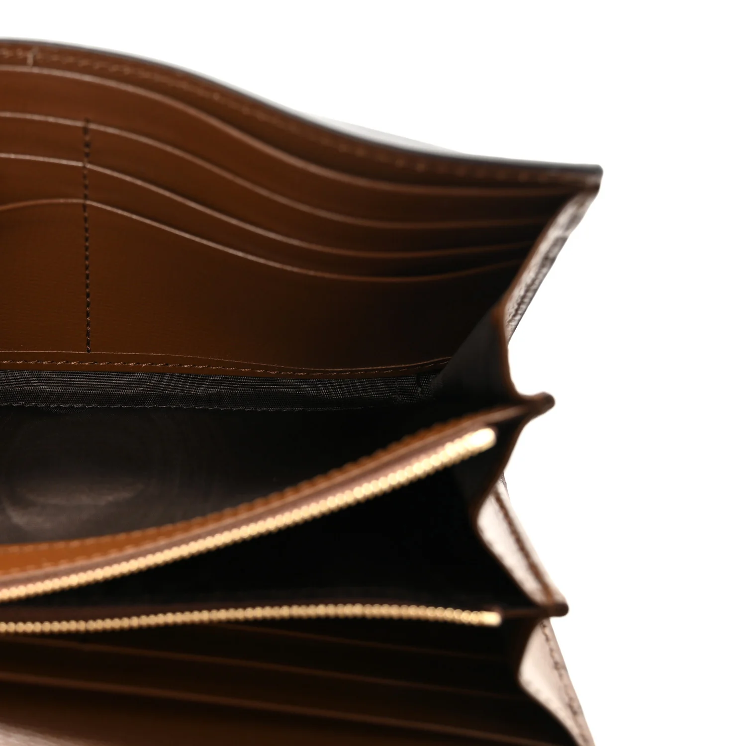 GG Supreme Monogram Azalea Calfskin Web Jackie 1961 Chain Wallet Beige Ebony Brown Sugar - Image 5