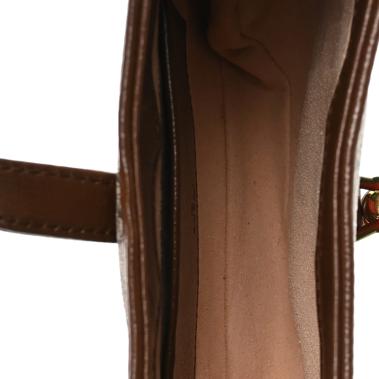 GG Supreme Monogram Azalea Calfskin Web Mini Jackie 1961 Hobo Beige Ebony Brown Sugar - Image 5