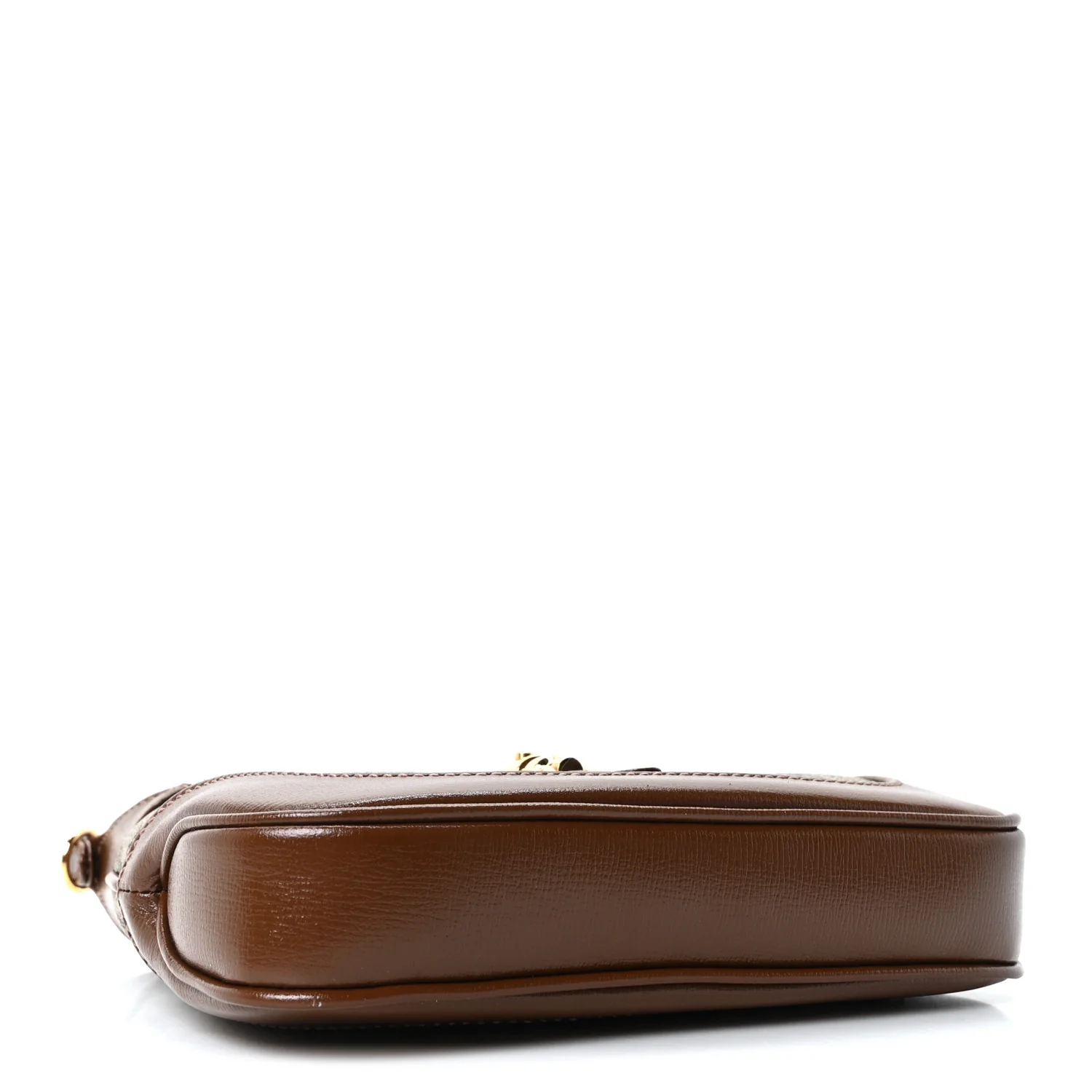 GG Supreme Monogram Azalea Calfskin Web Mini Jackie 1961 Hobo Beige Ebony Brown Sugar - Image 4