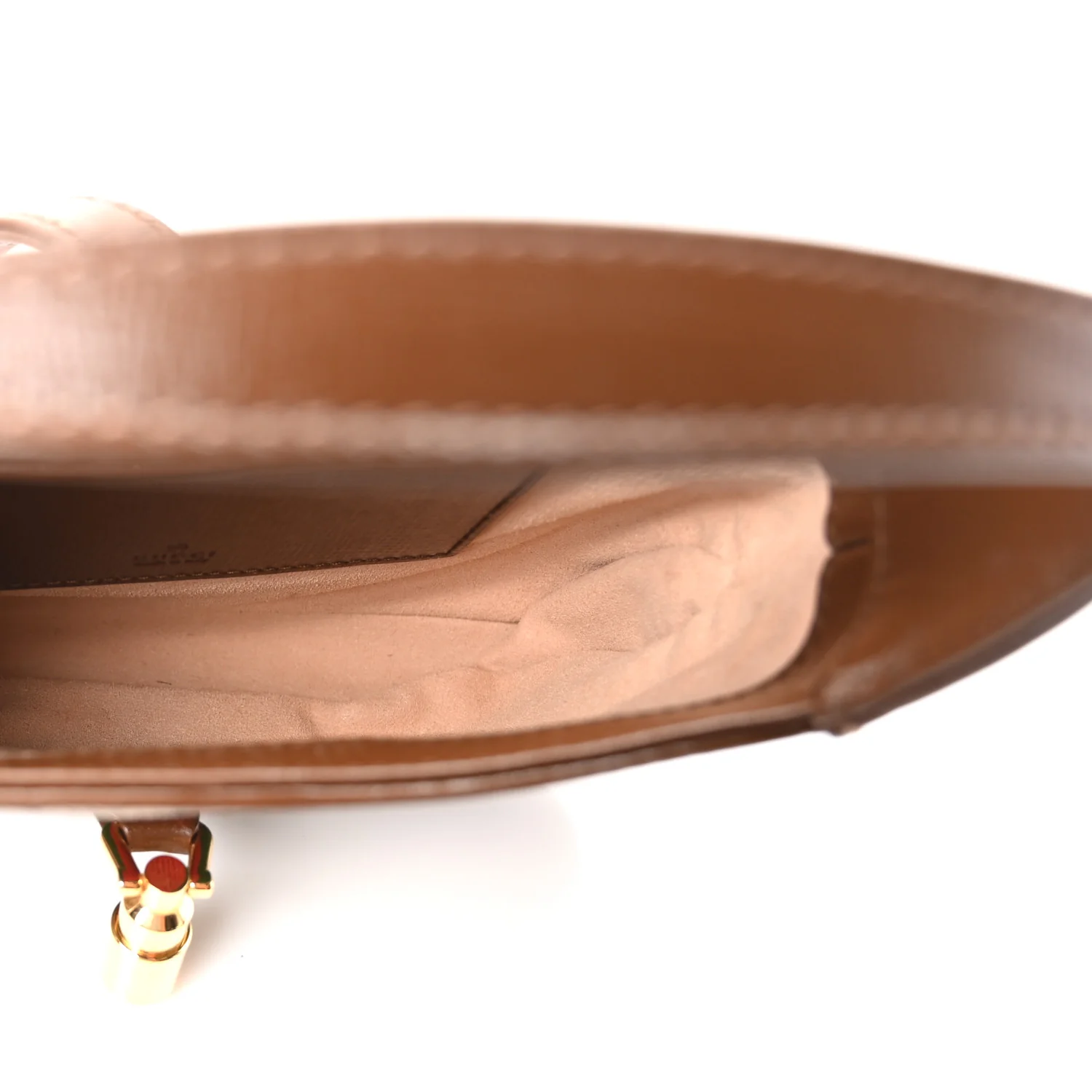 GG Supreme Monogram Azalea Calfskin Web Mini Jackie 1961 Hobo Beige Ebony Brown Sugar - Image 5