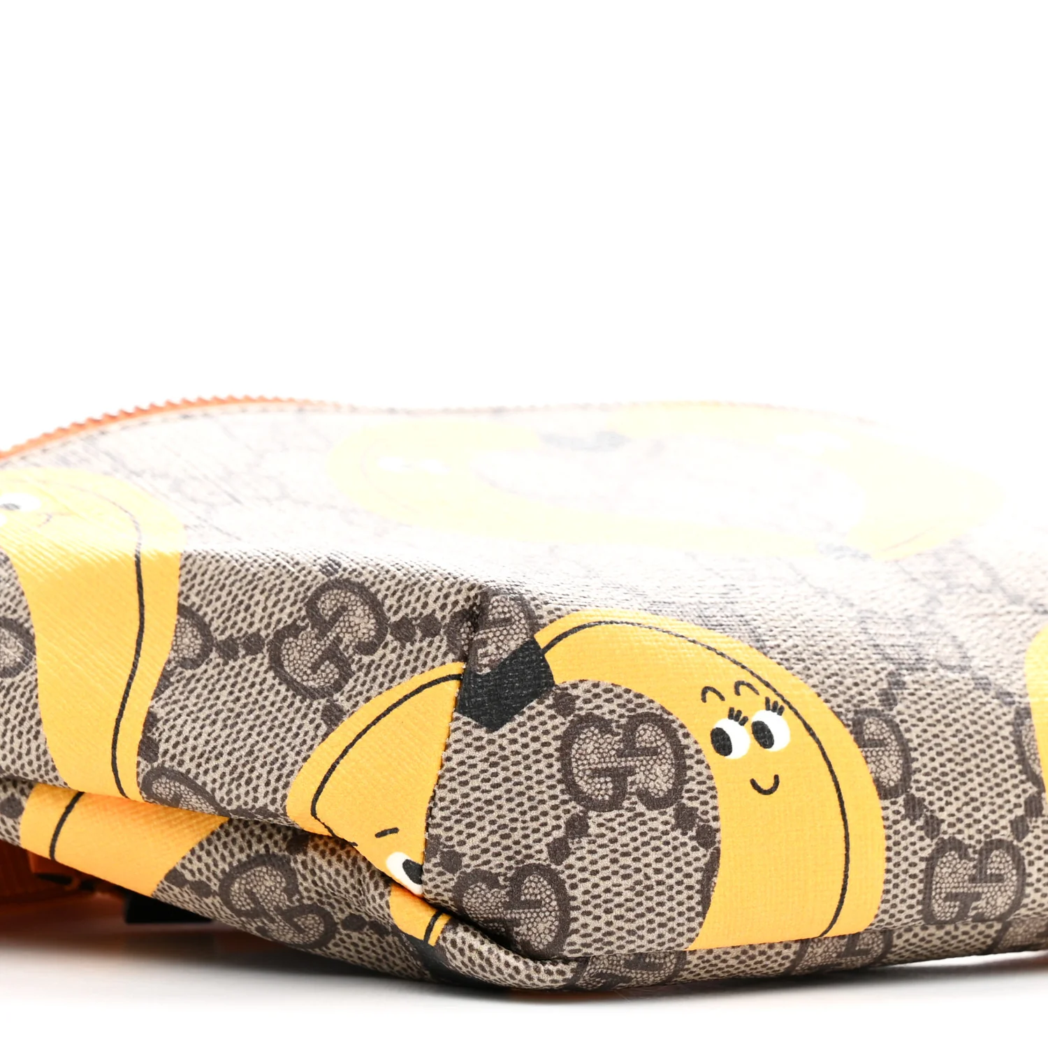 GG Supreme Monogram Banana Childrens Belt Bag Beige Ebony Multicolor Carrot Orange - Image 9