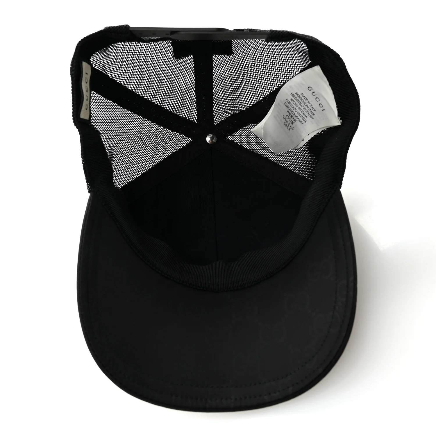 GG Supreme Monogram Baseball Hat S 57 Black - Image 7