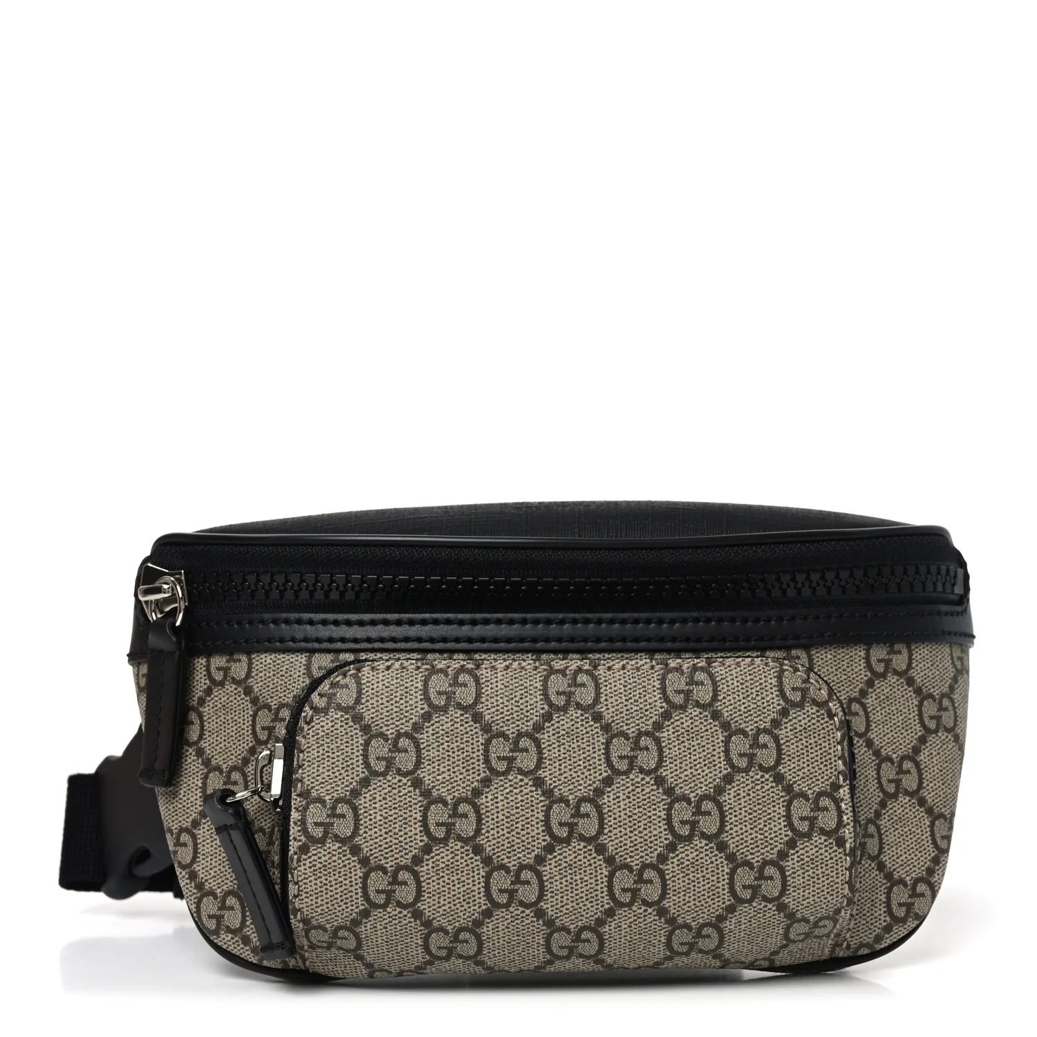 GG Supreme Monogram Belt Bag Black
