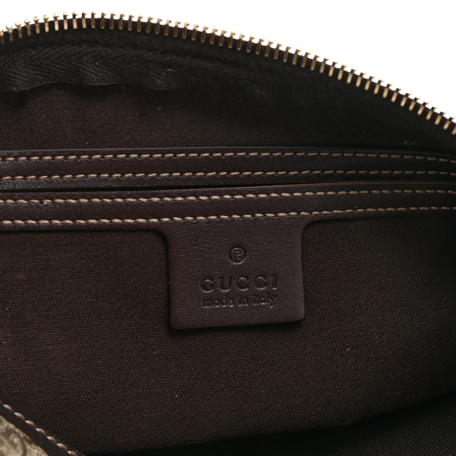 GG Supreme Monogram Belt Bag Dark Brown - Image 6