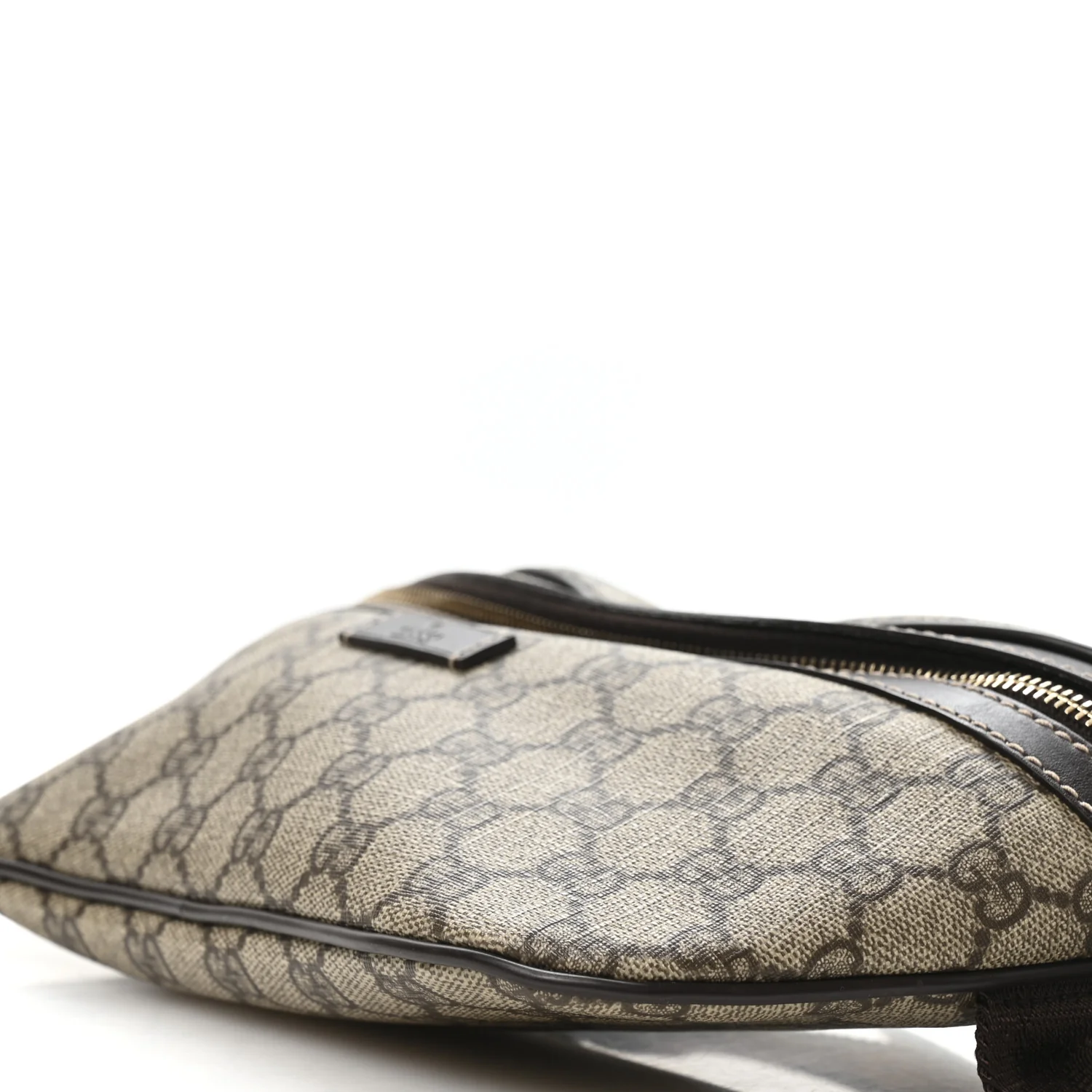 GG Supreme Monogram Belt Bag Dark Brown - Image 9