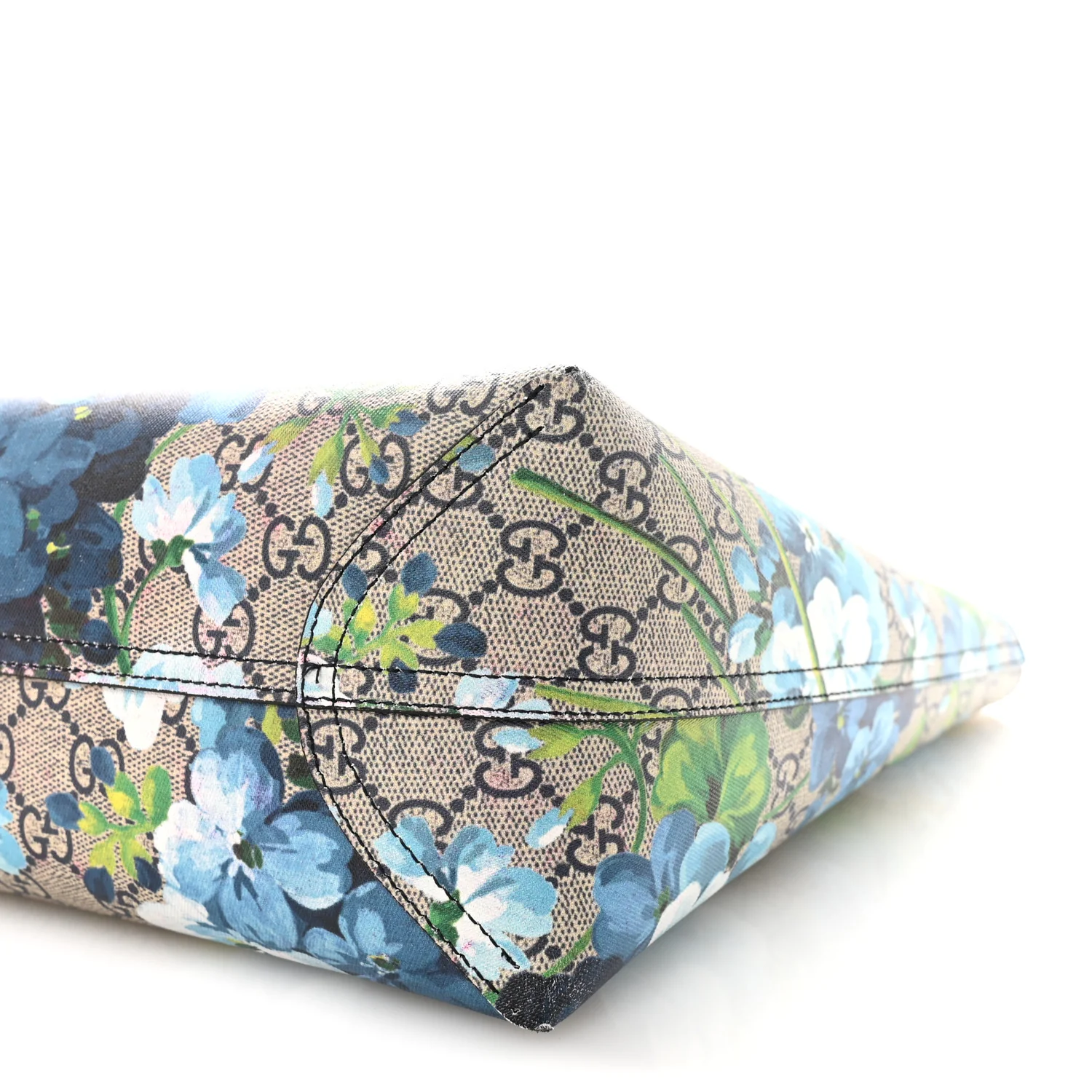 GG Supreme Monogram Blooms Medium Reversible Tote Beige Blue - Image 15