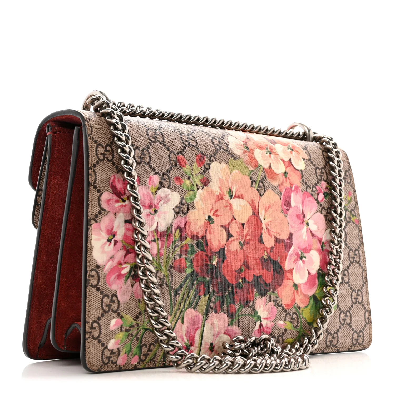 GG Supreme Monogram Blooms Small Dionysus Shoulder Bag Beige Multicolor Dry Rose - Image 3
