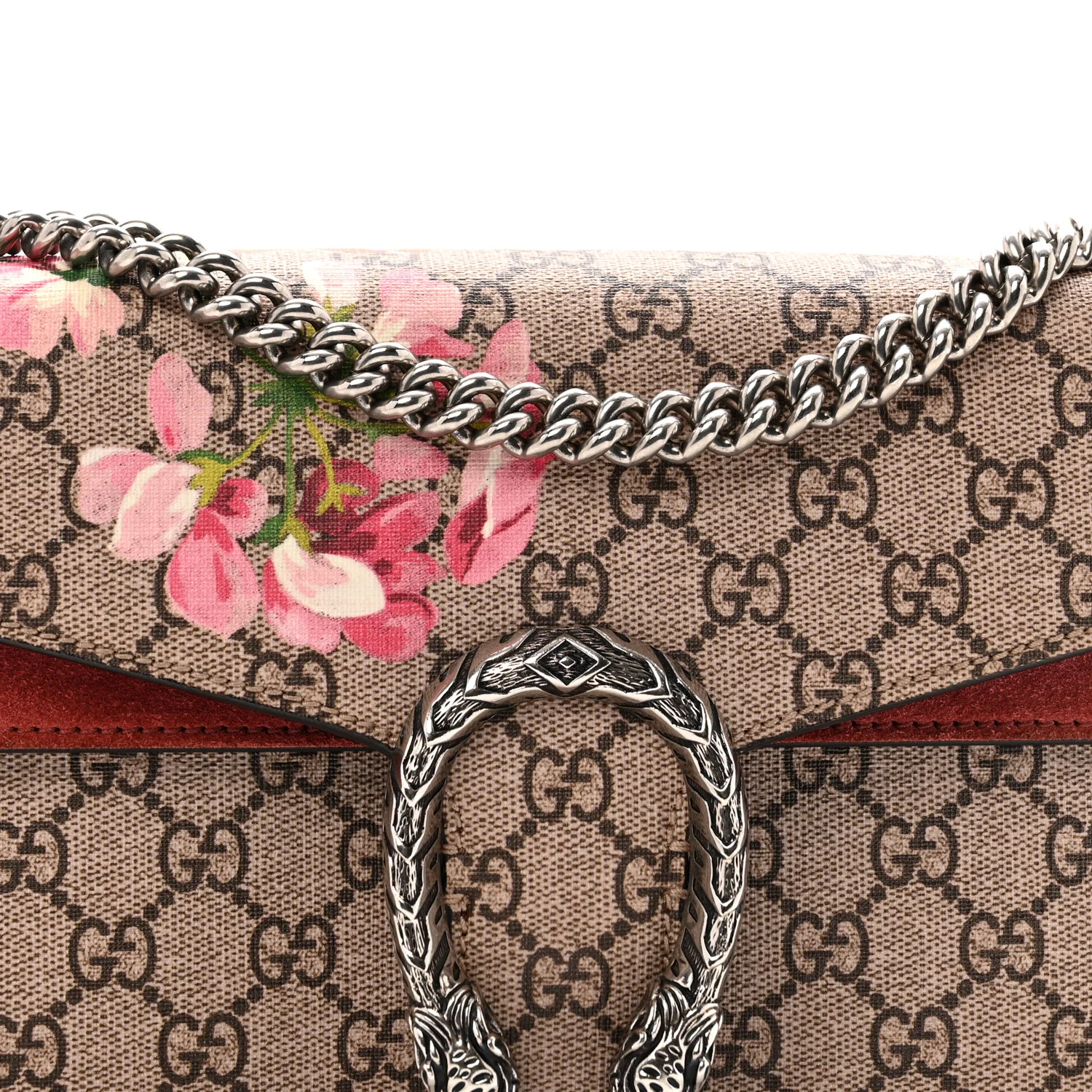 GG Supreme Monogram Blooms Small Dionysus Shoulder Bag Beige Multicolor Dry Rose - Image 9