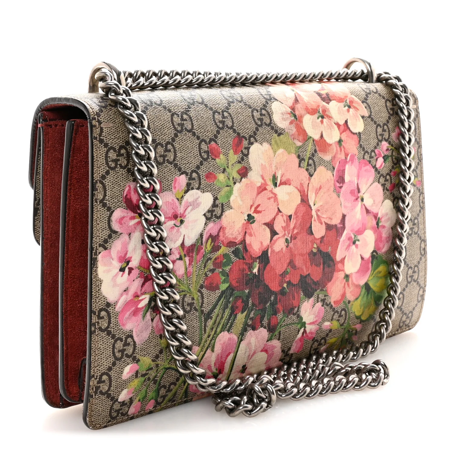 GG Supreme Monogram Blooms Small Dionysus Shoulder Bag Beige Multicolor Dry Rose - Image 3