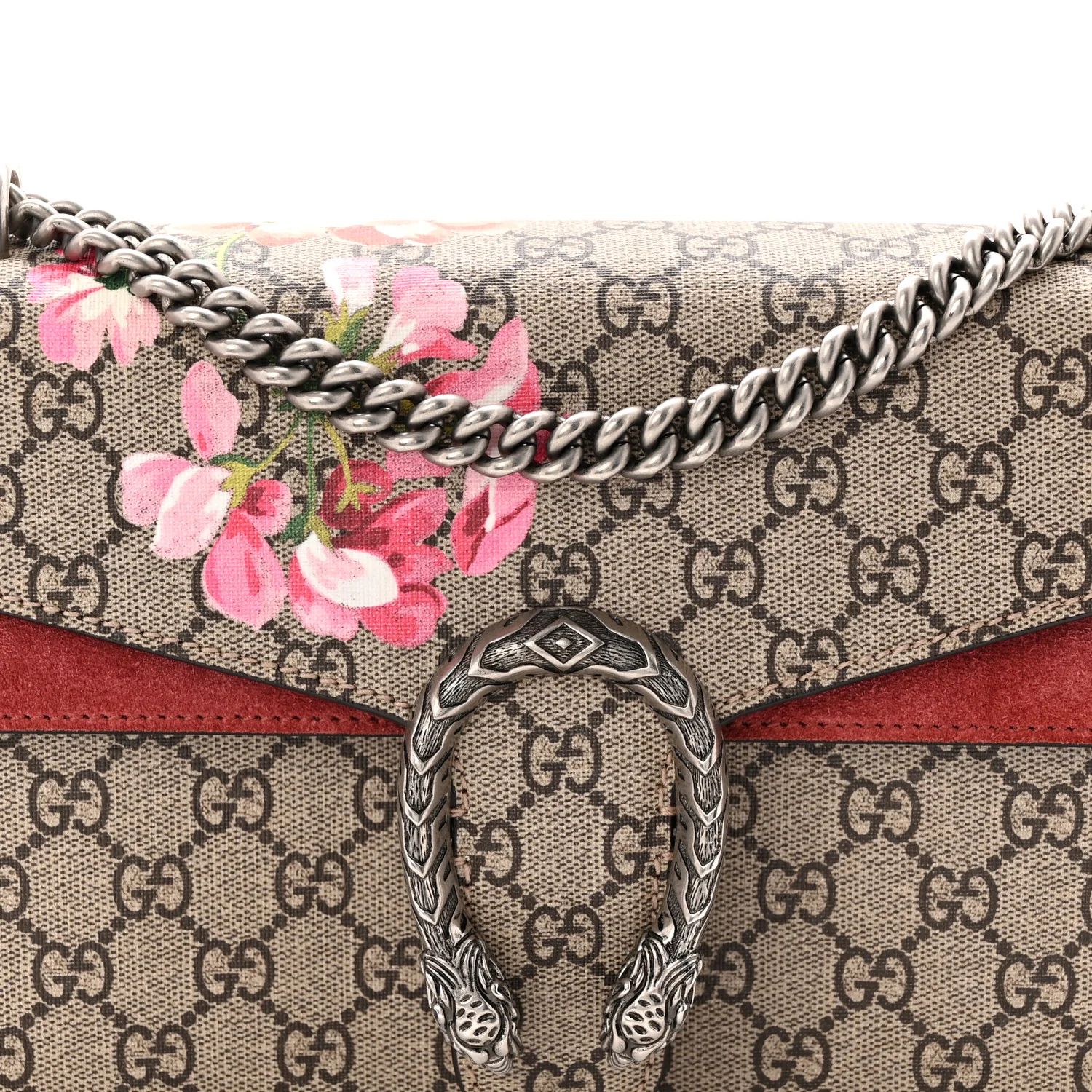 GG Supreme Monogram Blooms Small Dionysus Shoulder Bag Beige Multicolor Dry Rose - Image 8