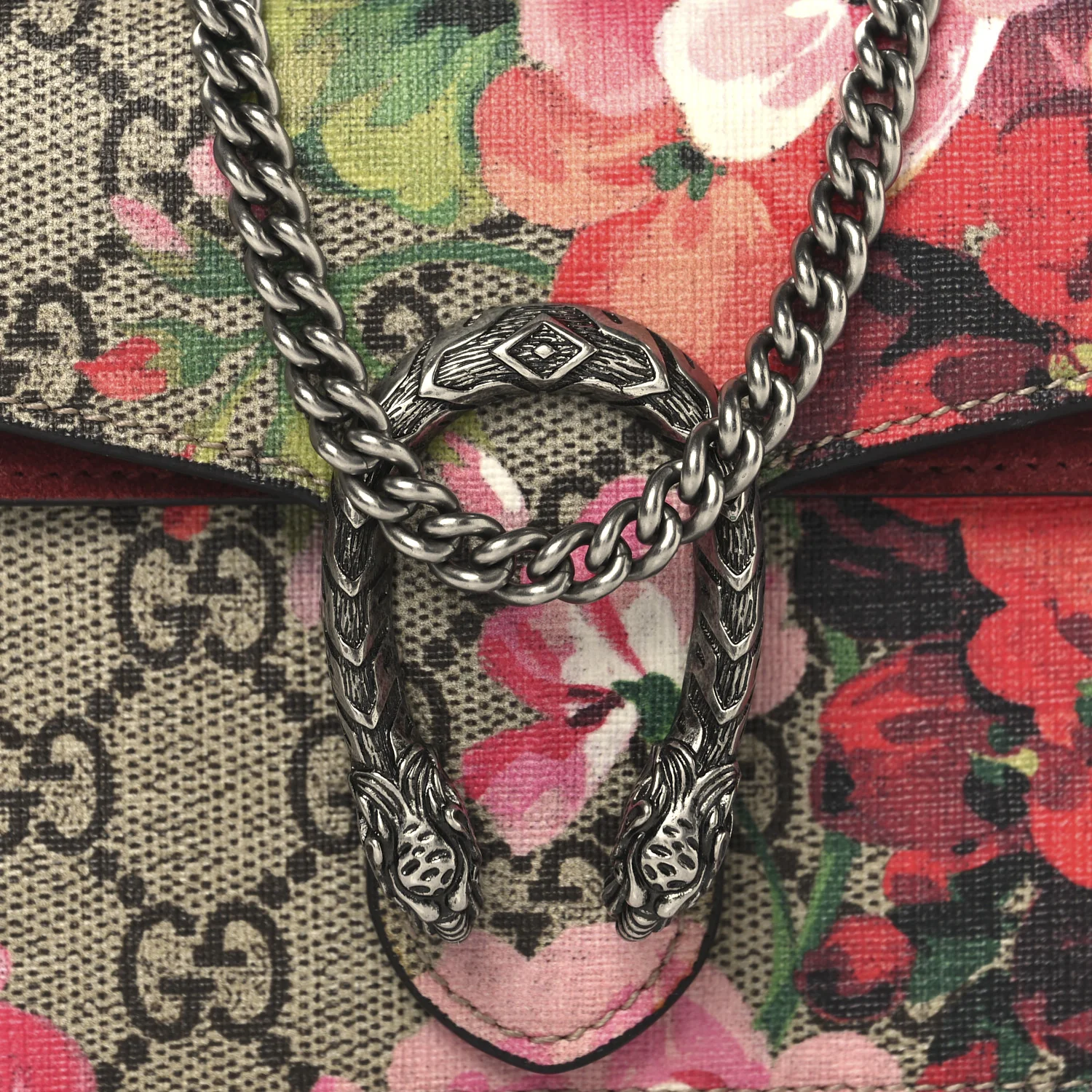 GG Supreme Monogram Blooms Super Mini Dionysus Shoulder Bag Beige Multicolor Dry Rose - Image 7