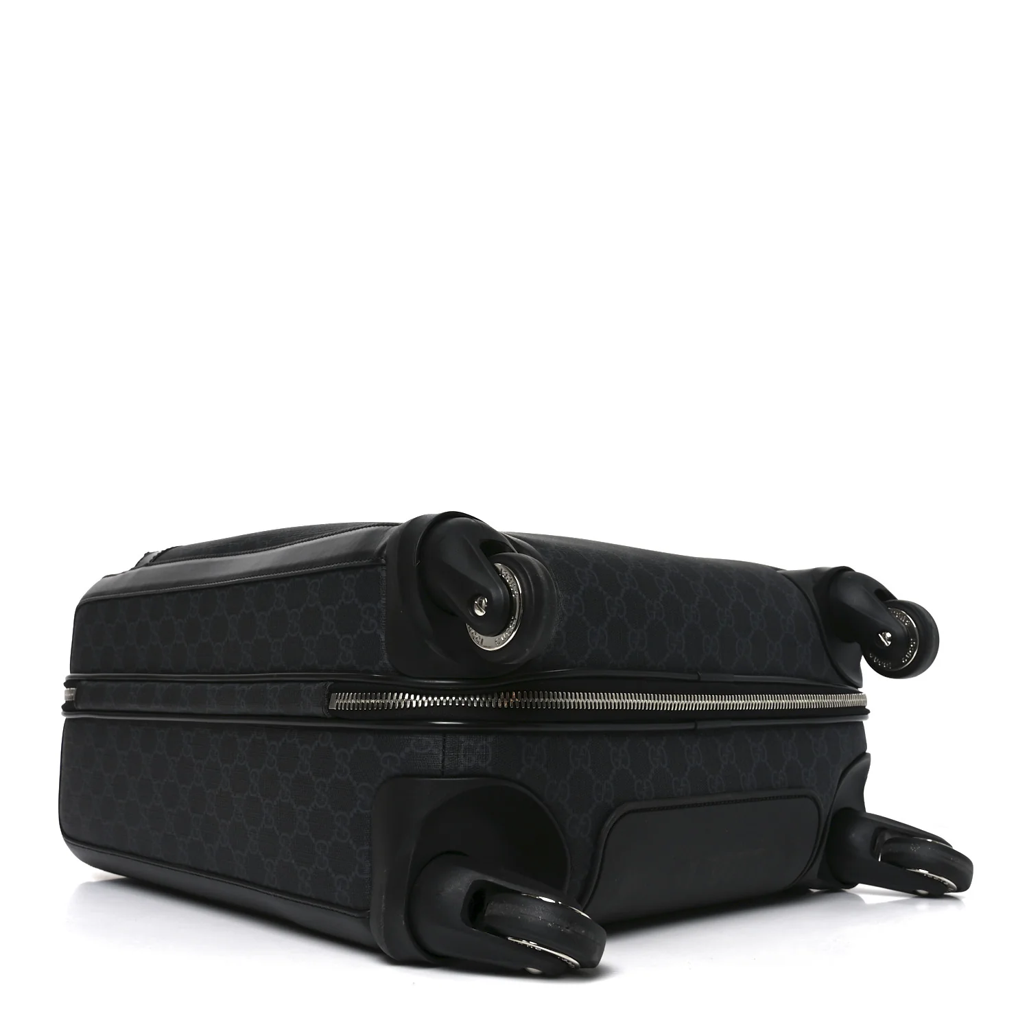 GG Supreme Monogram Calfskin Cabin Trolley Black - Image 3