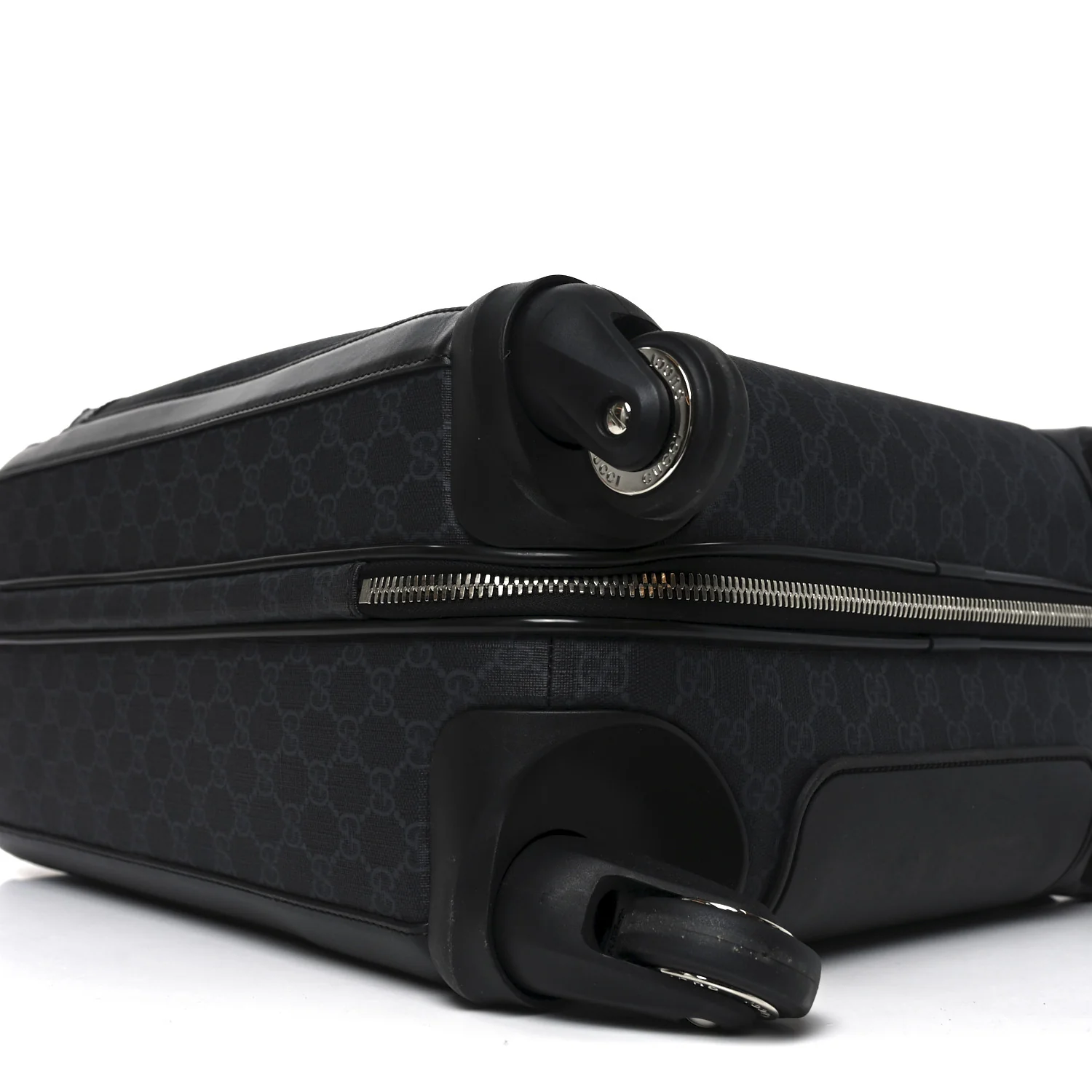 GG Supreme Monogram Calfskin Cabin Trolley Black - Image 8