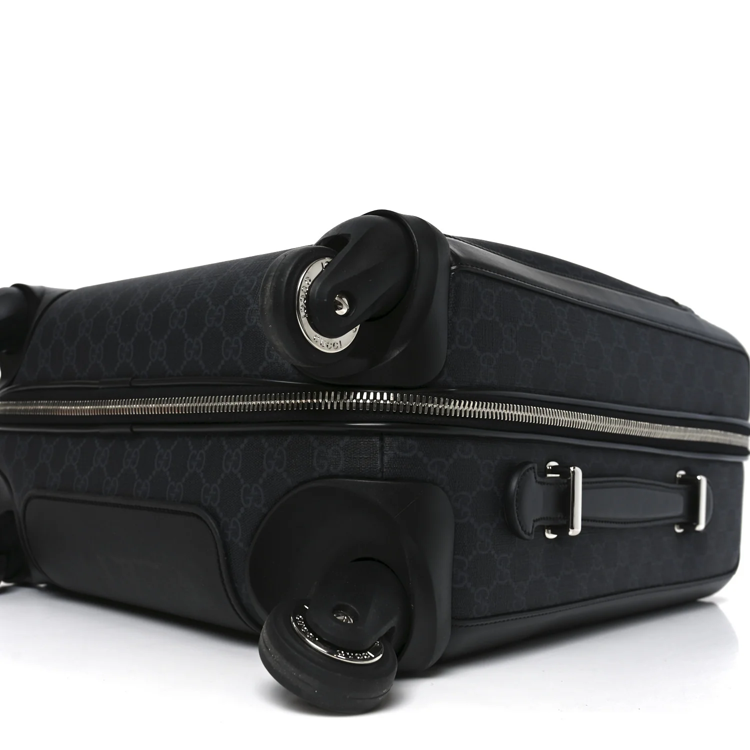 GG Supreme Monogram Calfskin Cabin Trolley Black - Image 9