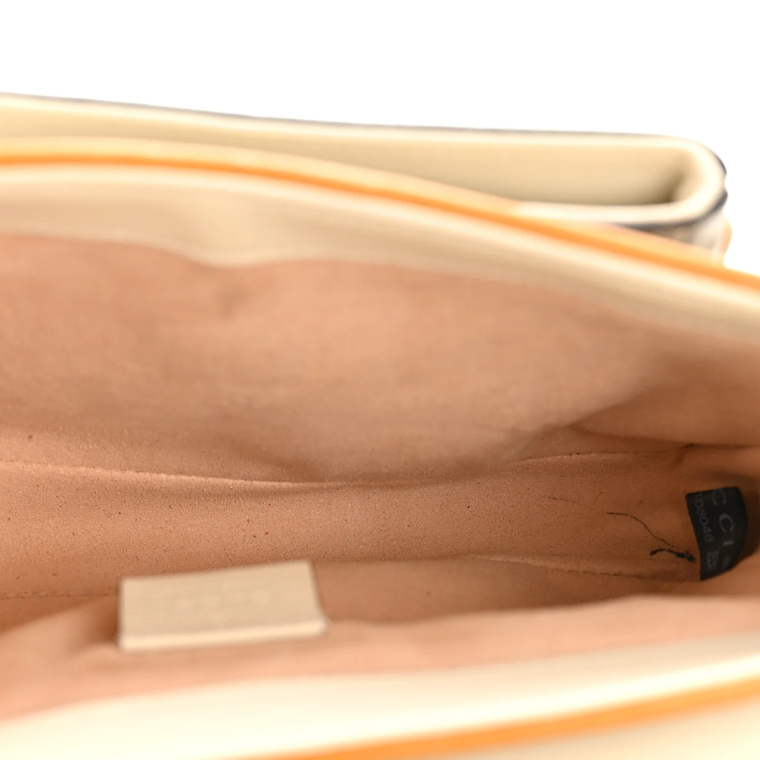 GG Supreme Monogram Calfskin Mini Padlock Flap Pocket Shoulder Bag Beige Mystic White Sun Oil - Image 5