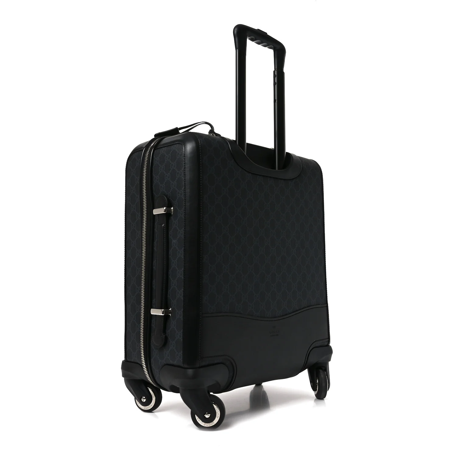GG Supreme Monogram Calfskin Small Carry On Trolley Black - Image 2