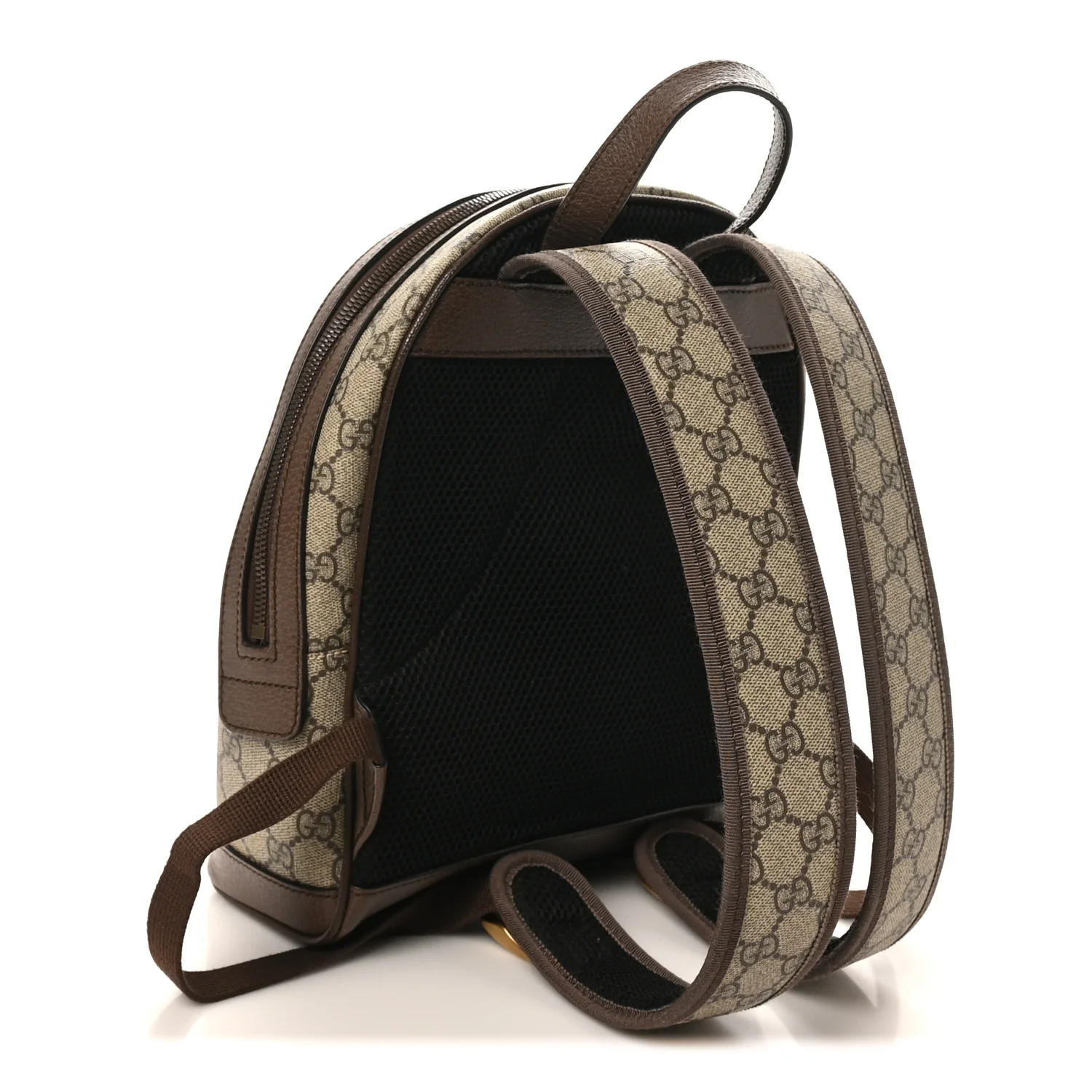 GG Supreme Monogram Calfskin Web Small Ophidia Day Backpack Beige Ebony New Acero - Image 3