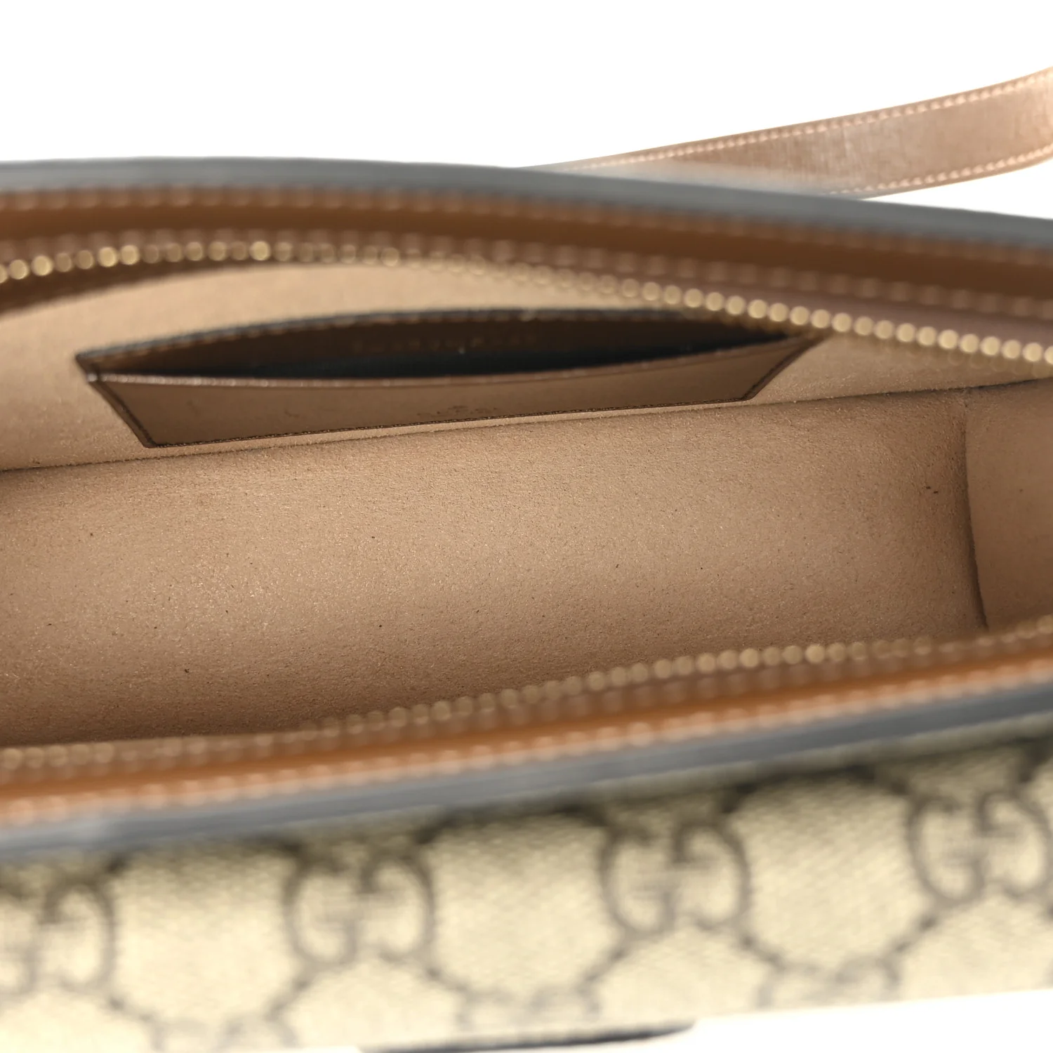 GG Supreme Monogram Canvas Interlocking G Belt Bag Beige Ebony - Image 5