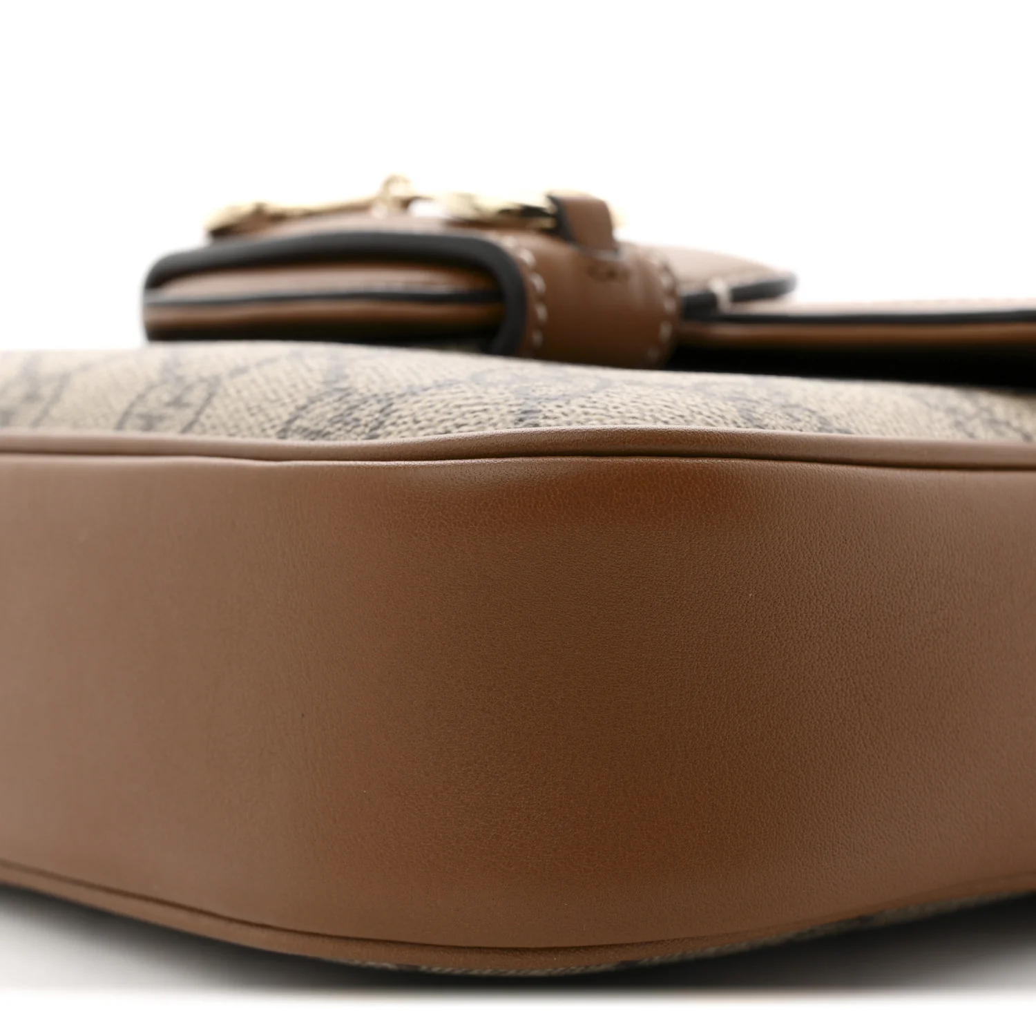 GG Supreme Monogram Duomo Lux Horsebit 1955 Soft Small Shoulder Bag Beige Ebony Sundial - Image 10