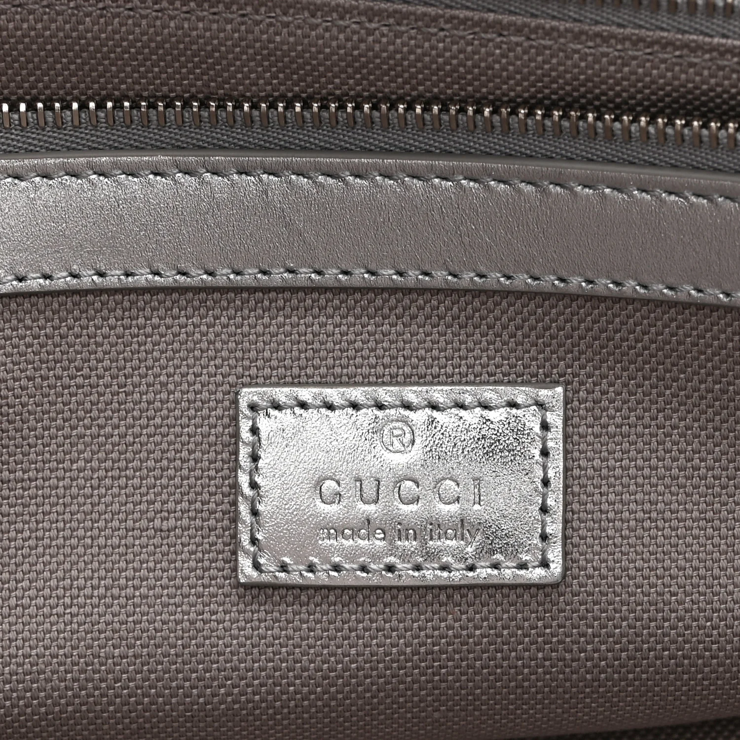 GG Supreme Monogram Emblem Medium Tote Bag Beige Silver - Image 6